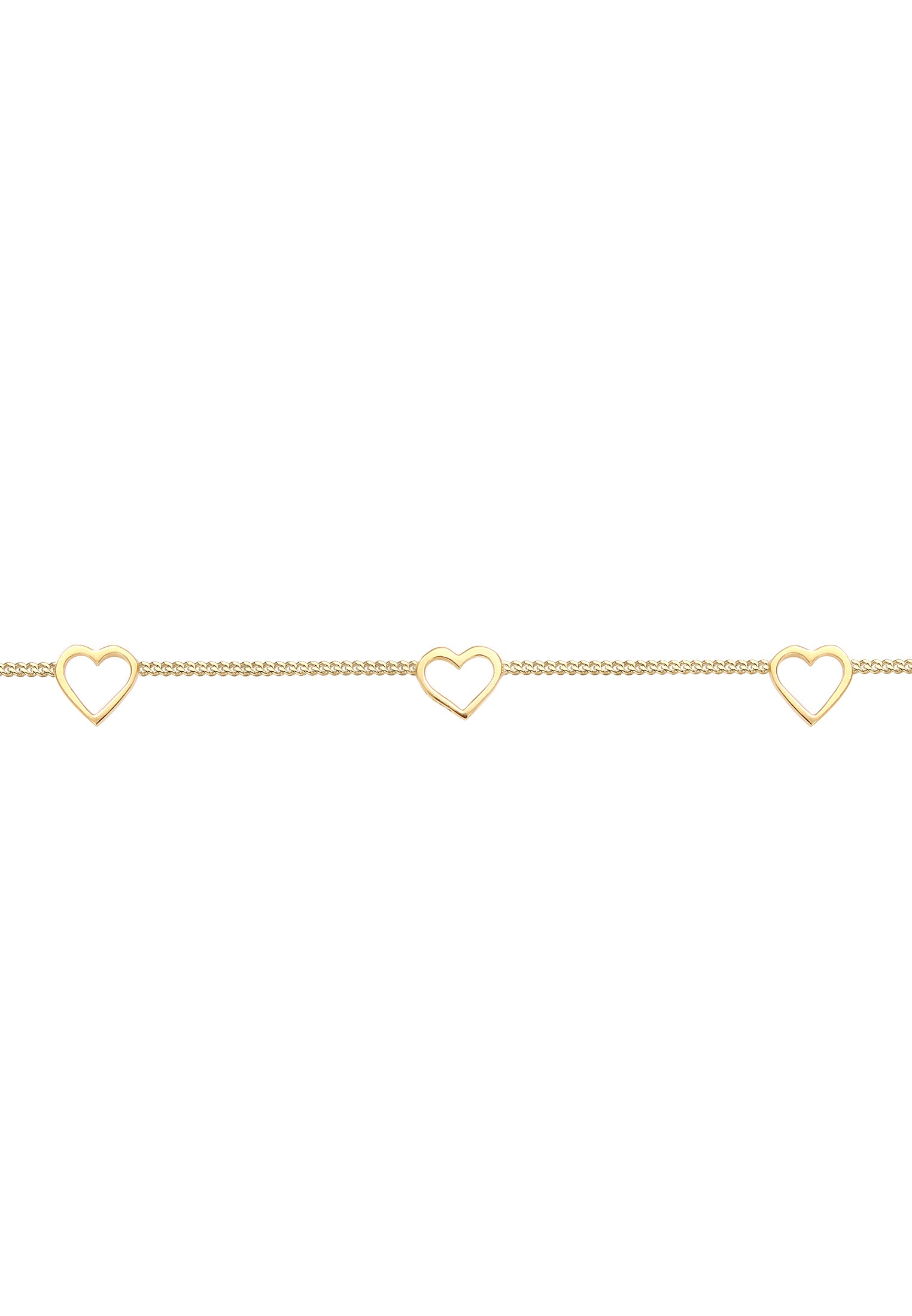 Elli Choker »Halskette Choker Herz Cut Out Liebe Romantik 925 Silber«