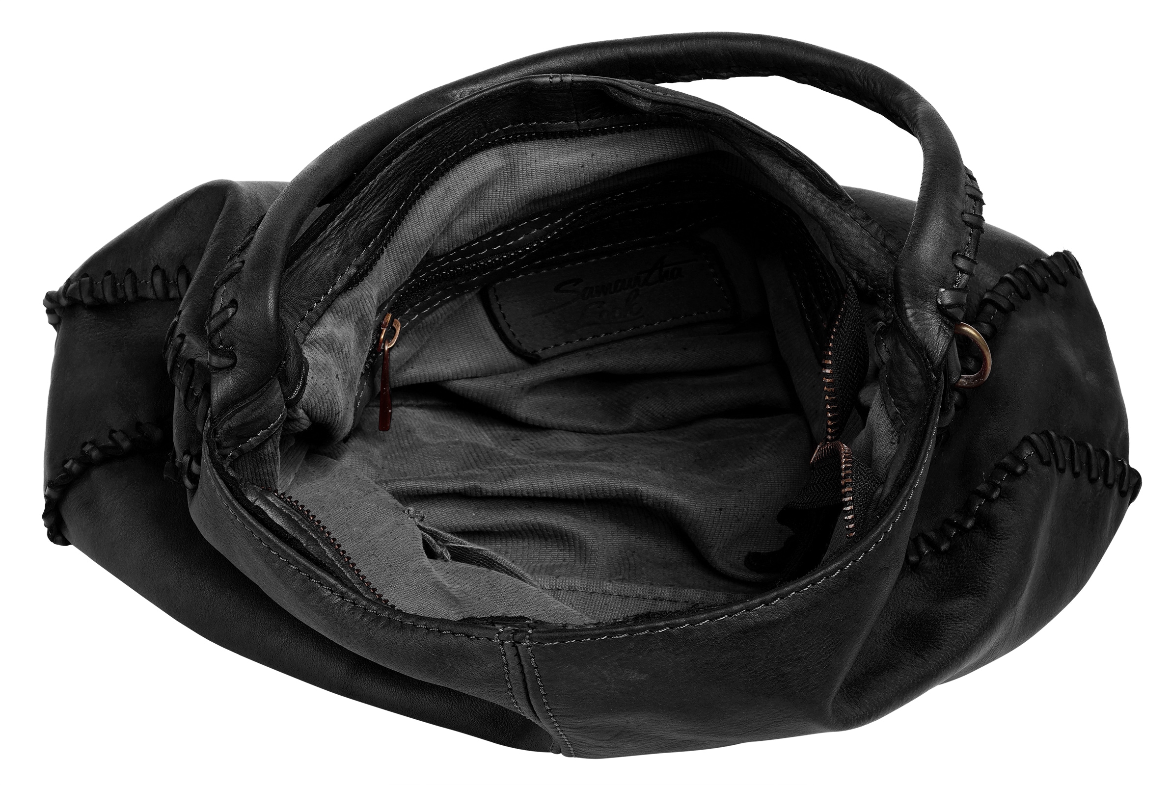 Samantha Look Shopper echt Leder, Made in Italy