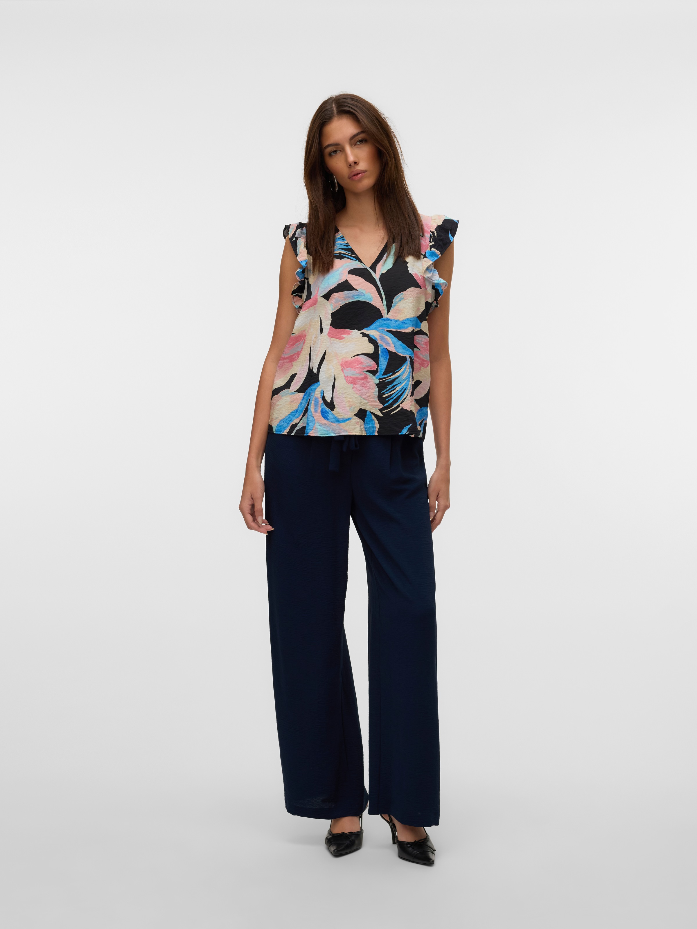 Vero Moda Blusentop »VMJOSIE SL V-NECK TOP WVN GA«