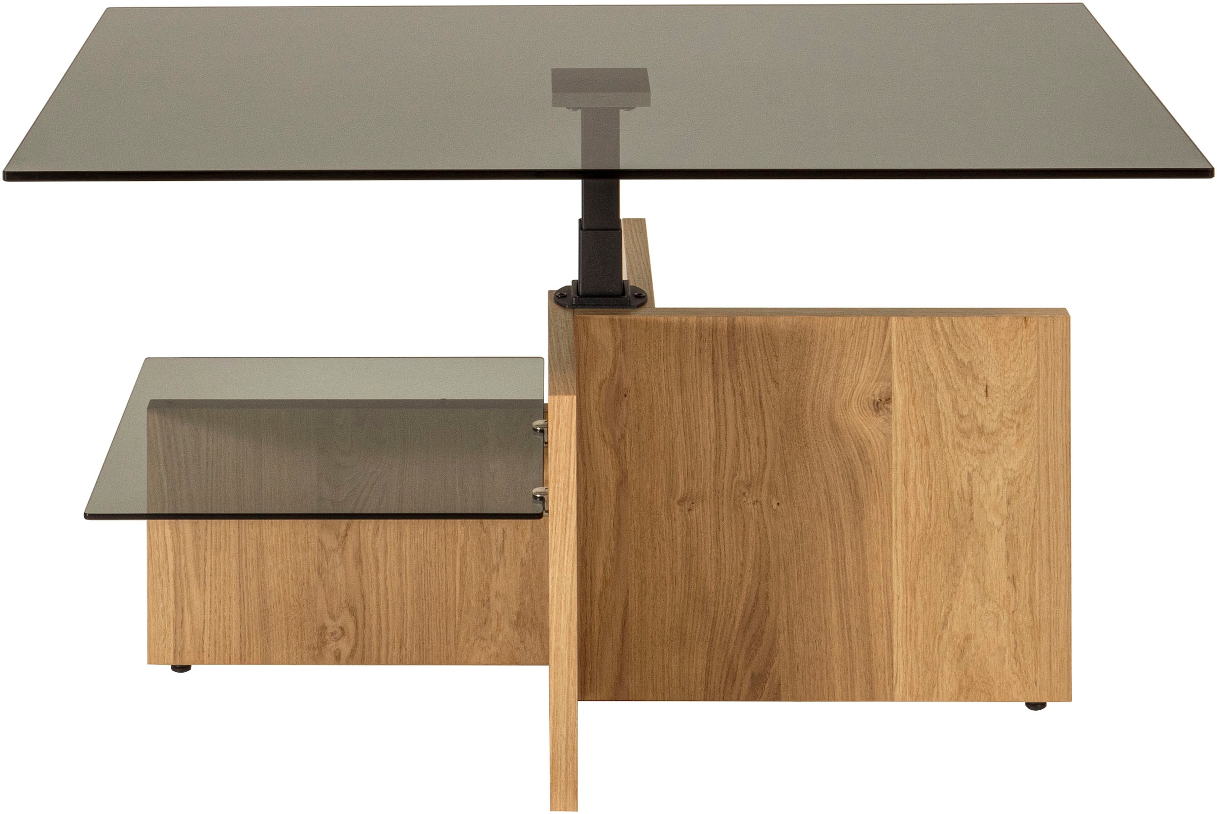 Vierhaus Couchtisch, stufenlos höhenverstellbar per Hydro-Lift,rollbar