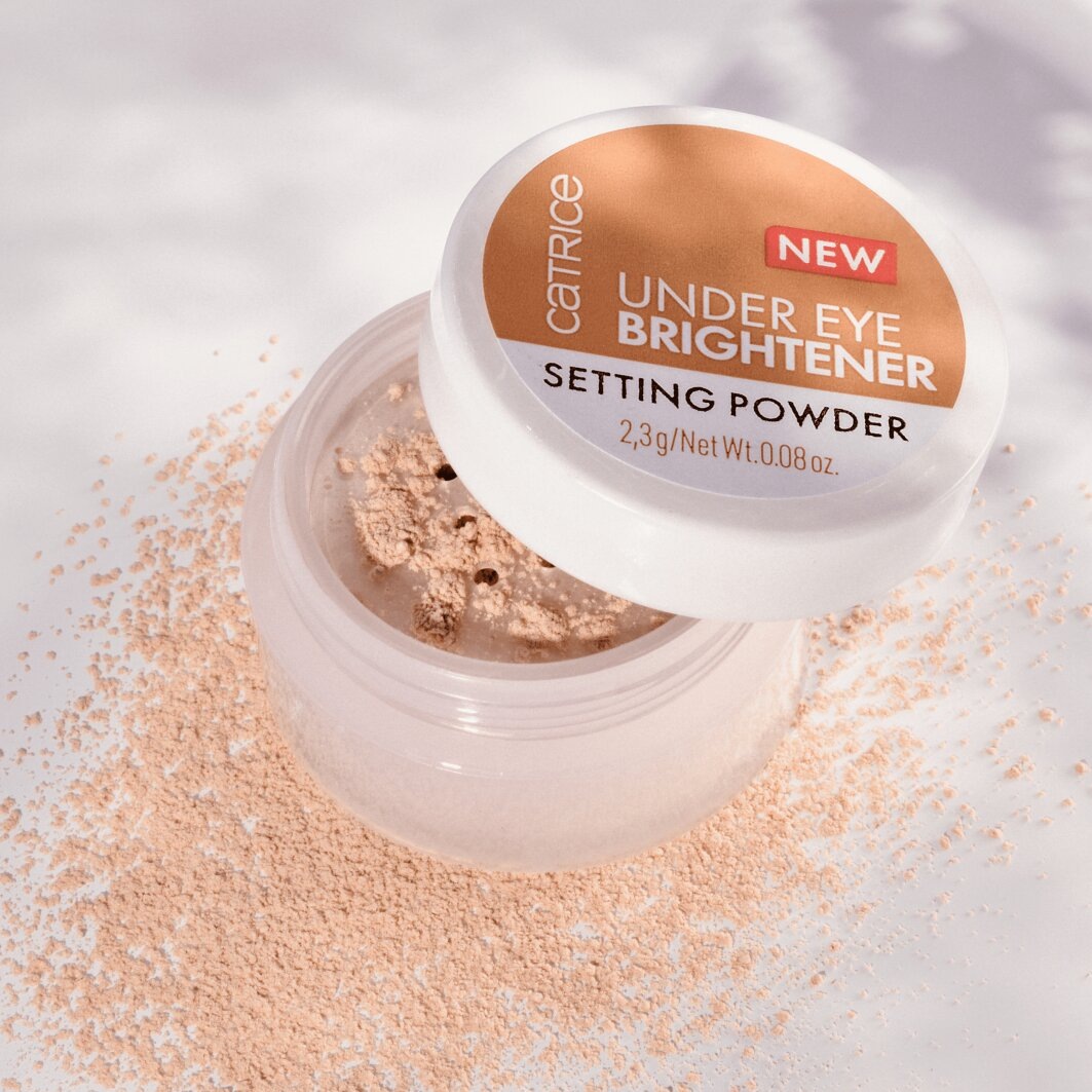 Catrice Puder »Under Eye Brightener Setting Powder«, (Set, 3 tlg.), Loses Puder, frisches und strahlendes Finish, pflegt die Haut.