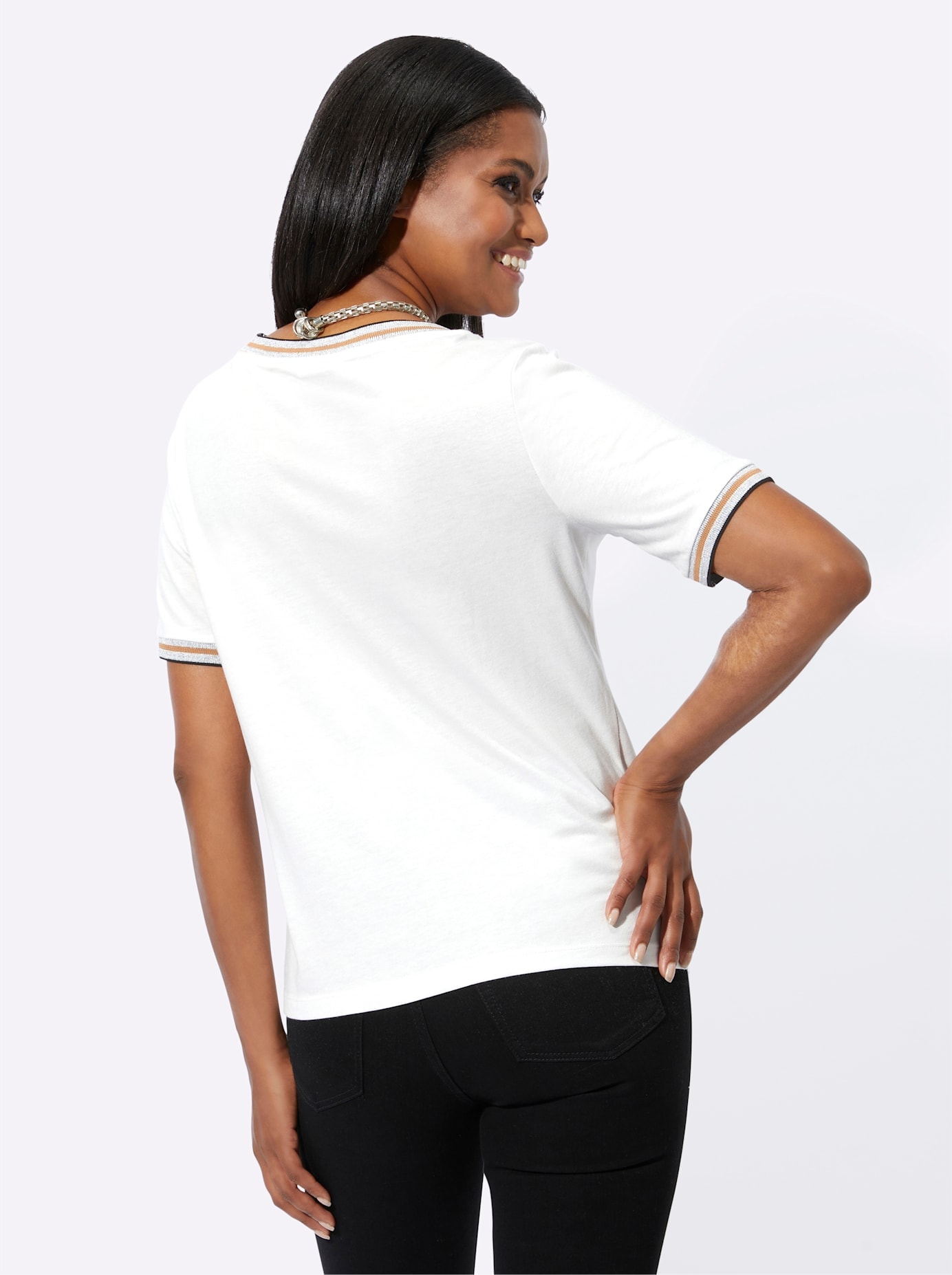 Inspirationen Kurzarmshirt »Rundhals-Shirt« 1 Stk.