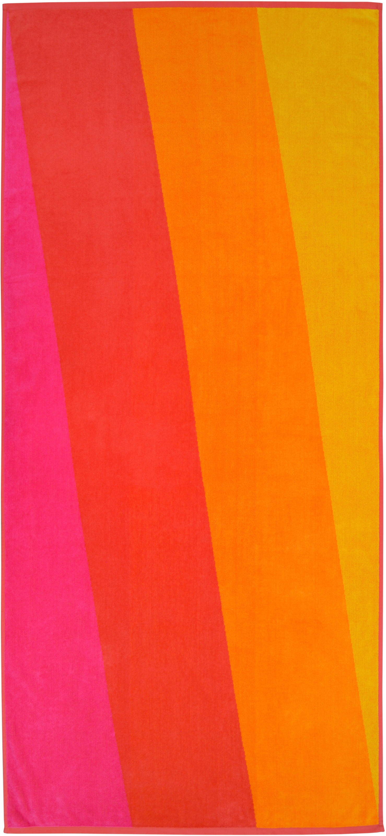 Dyckhoff Strandtuch "Sunset" kuscheliges Velours
