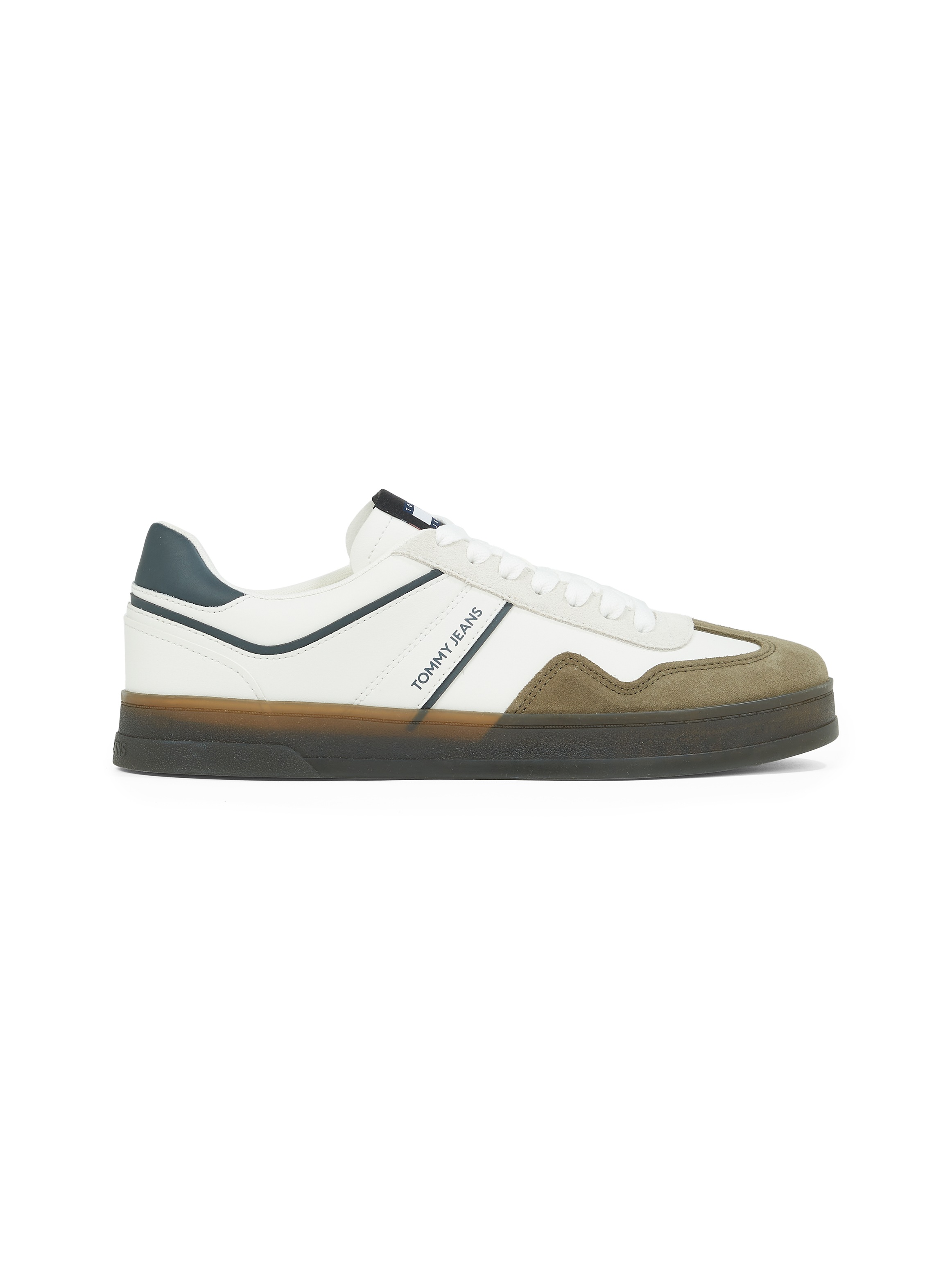 Tommy Jeans Plateausneaker »THE GREENWHICH RETRO«, Freizeitschuh, Halbschuh, Schnürschuh mit farbigen Kontrastbesätzen