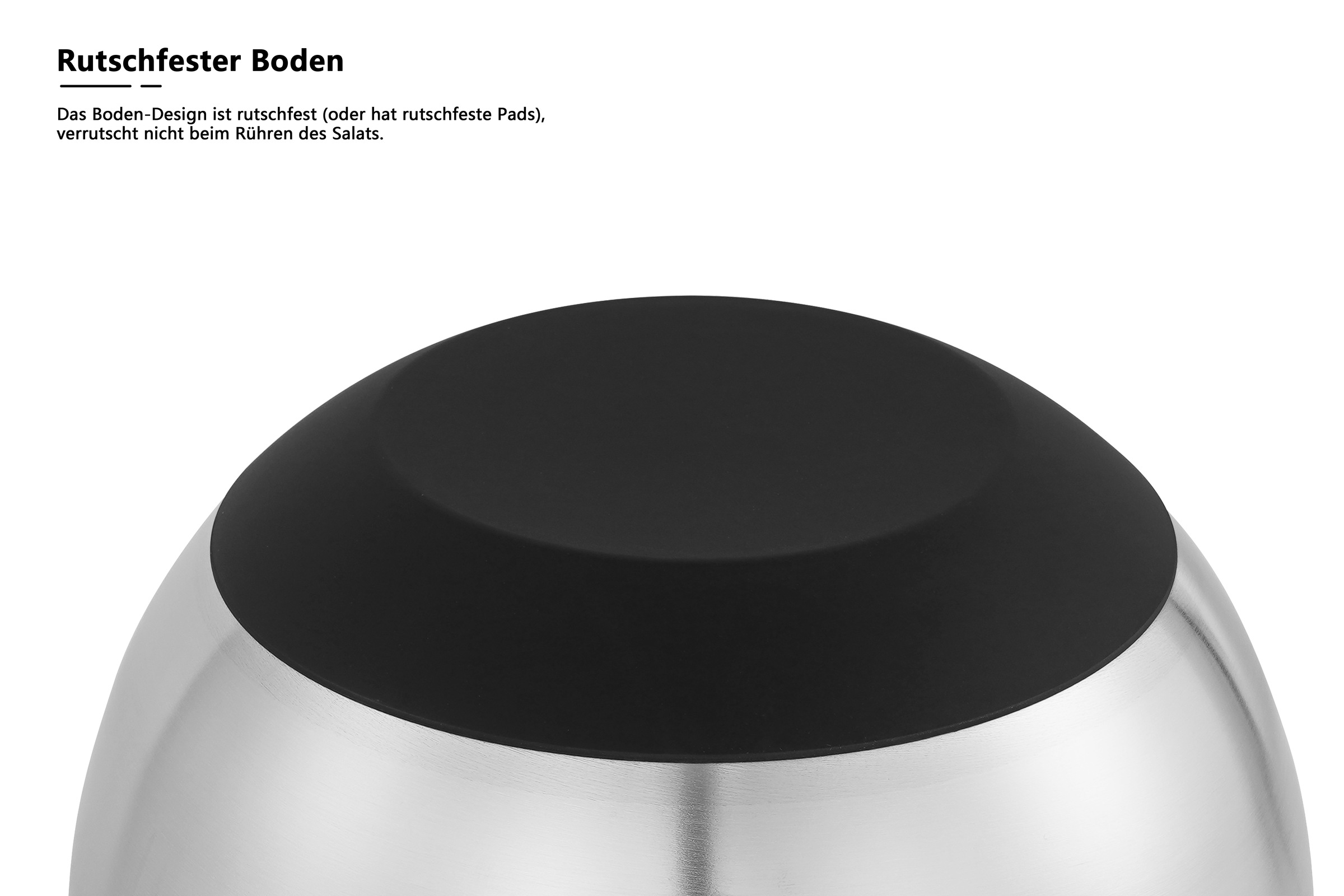 OTTO home Schüssel »Sissela, inkl. Deckel, Ø 16 / 20 / 24 cm« 3 aus Edelstahl 18/10 Ideal zum Zubereiten, Lagern und Servieren von Speisen