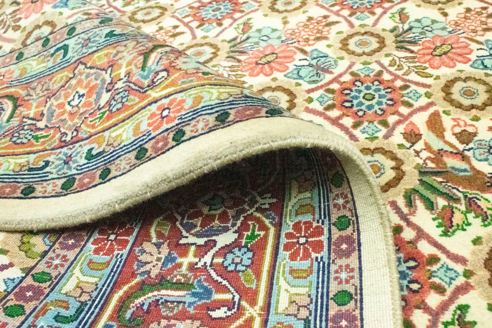 morgenland Wollteppich »Hamadan Teppich handgeknüpft beige«, rechteckig