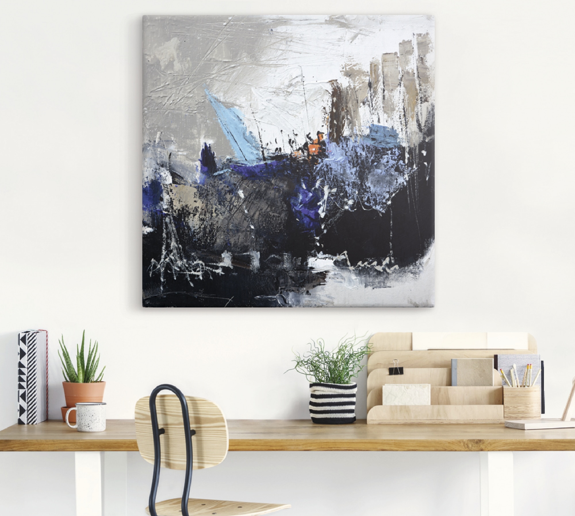 Artland Leinwandbild »Abstrakt II« Gegenstandslos 1 Stk. tlg. auf Holzrahmen gespannt