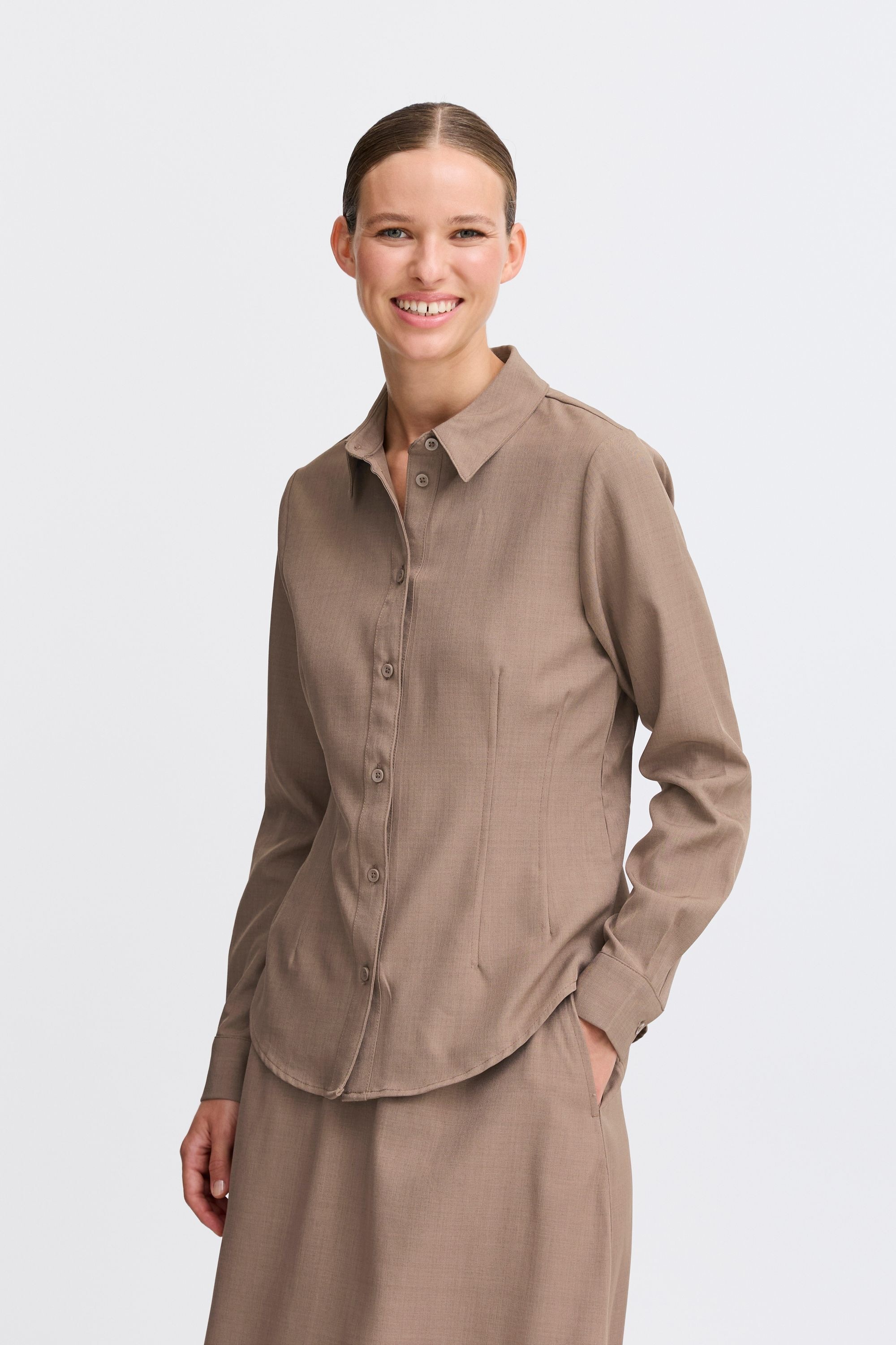 b.young Tunika »Langarmbluse BYMMMIDDE SHORT SHIRT -«