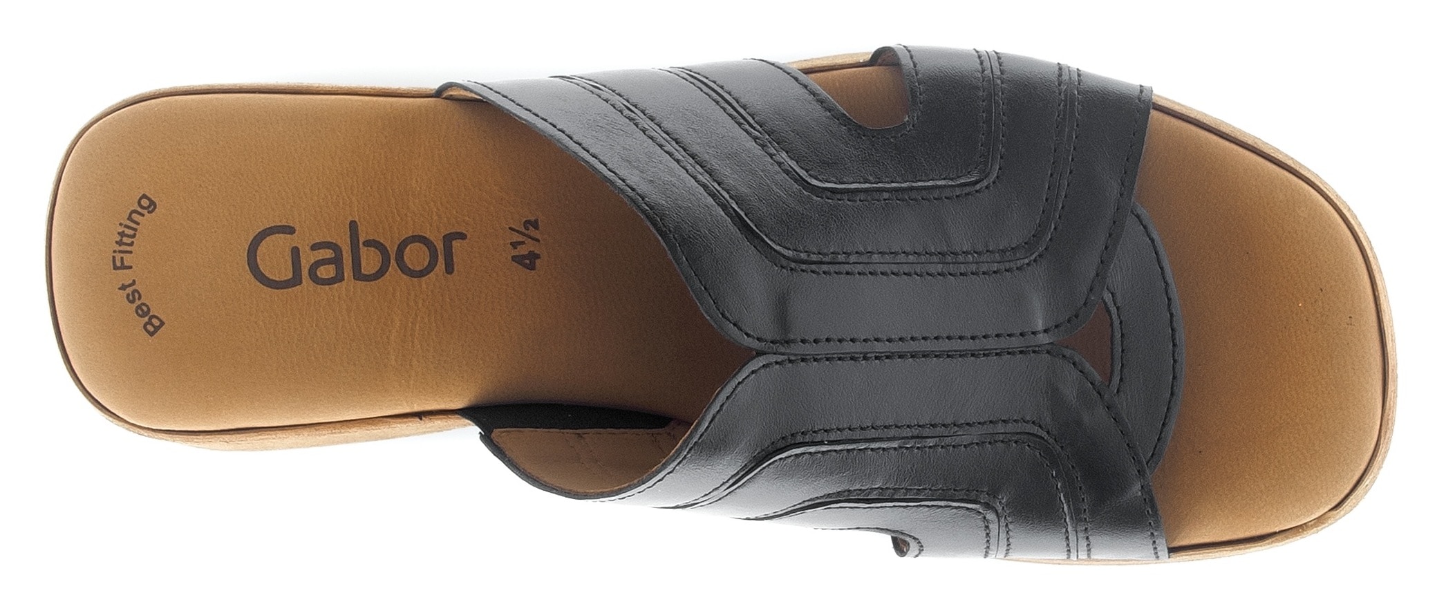 Gabor Pantolette, Keilabsatz, Sommerschuh, Best Fitting für eine komfortable Passform