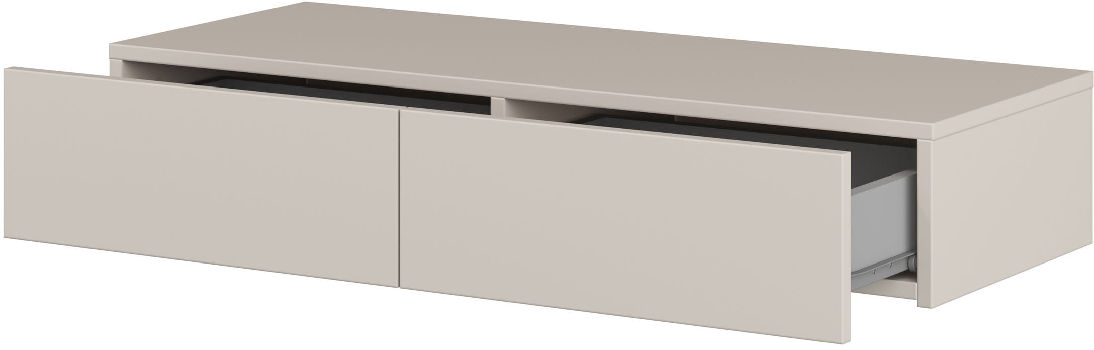 Home affaire Schminktisch »Jukon, Breite 90 cm, moderner Schminktisch, hängend, mit 2 Schubladen«, (ohne Spiegel), Hängende Schminktisch, grifflos
