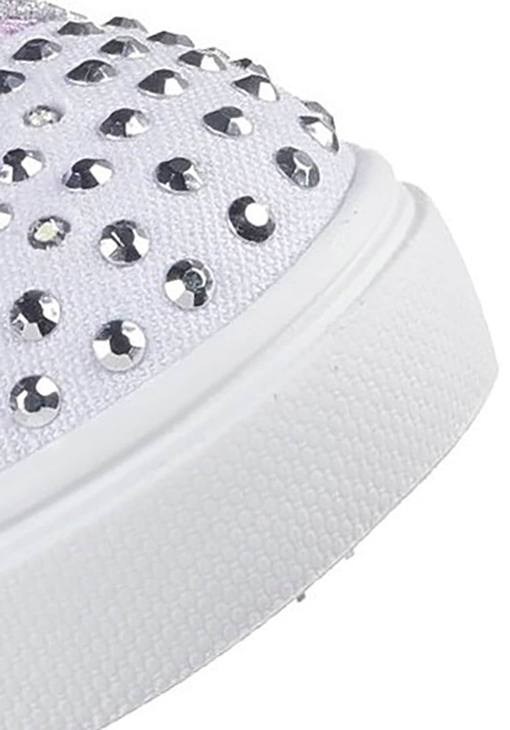 Skechers Lauflernschuh »TWINKLE SPARKS LIGHTS«, Sneaker,Blink,-Klettschuh mit Glitzer, Größenschablone zum Download