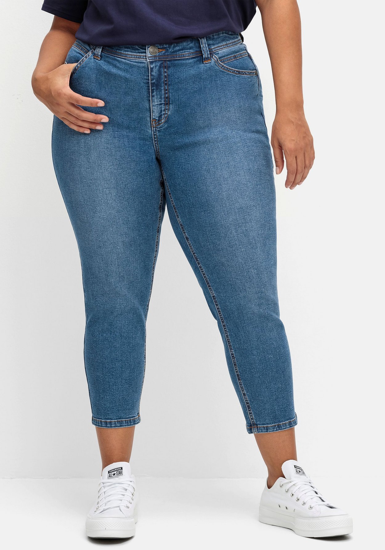 Sheego Stretch-Jeans »Schmale 7/8-Jeans im Curvy-Schnitt SUSANNE«