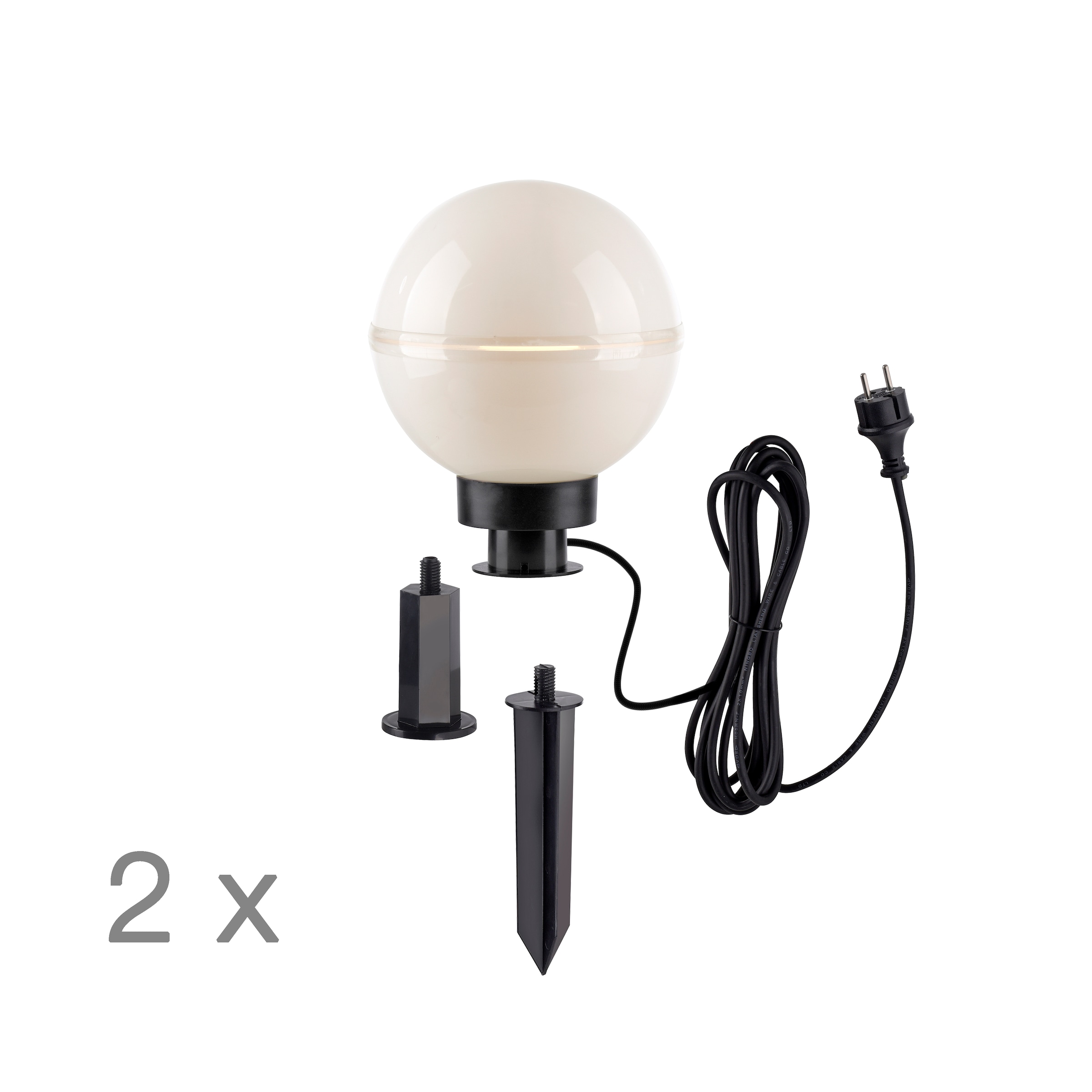 JUST LIGHT Kugelleuchte »HEMIS« E27 1 Stk. ExklusiveE27, IP44