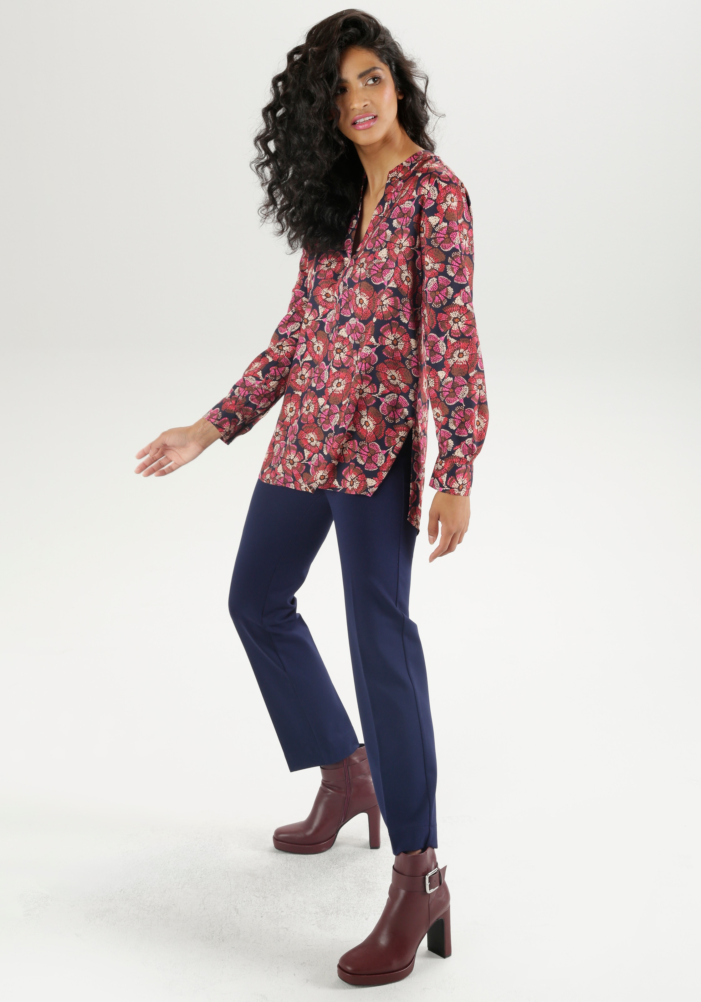 Aniston SELECTED Longbluse, hinten länger als vorne
