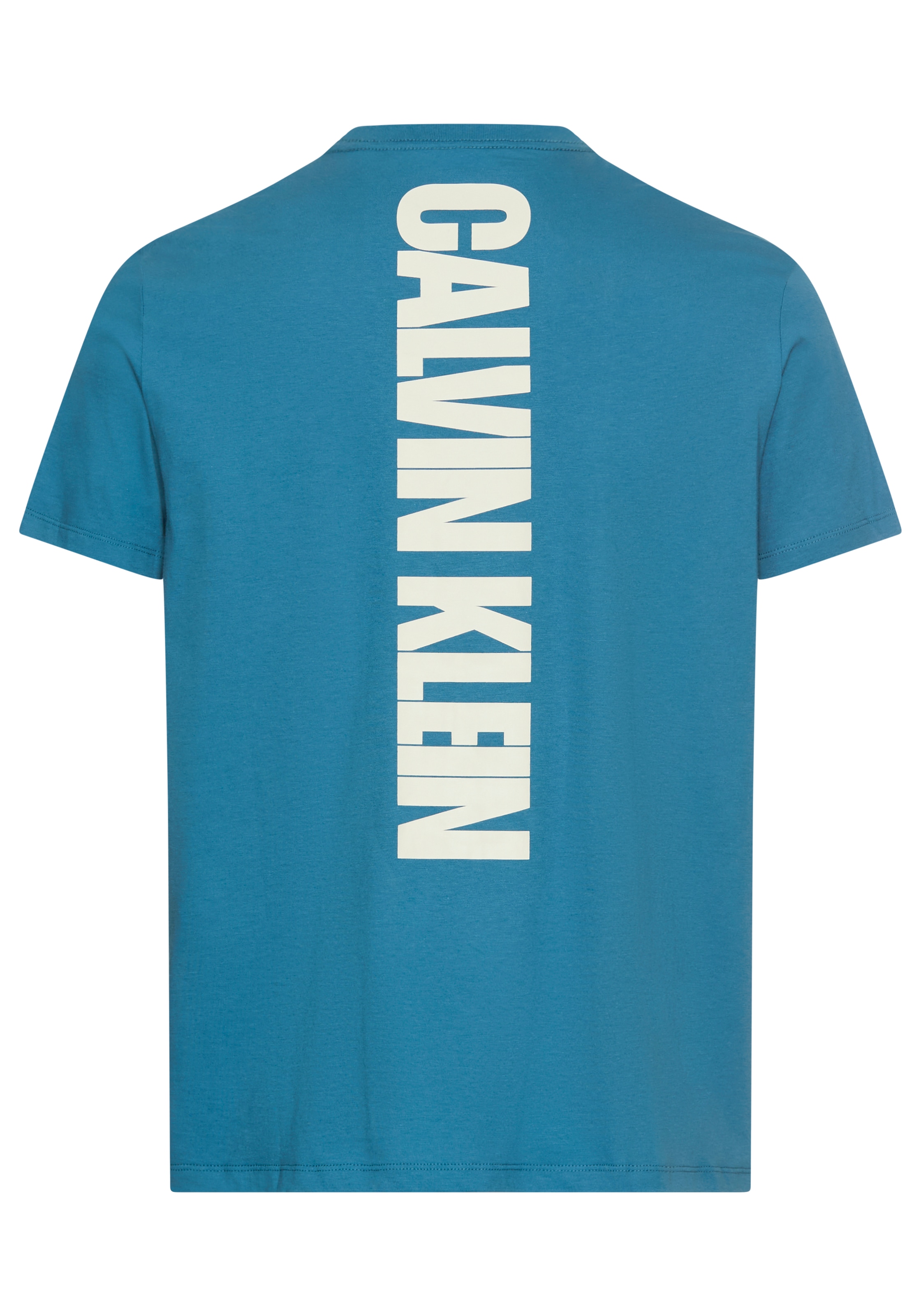 Calvin Klein Jeans T-Shirt »SS 30s E WRD STRTCH«, mit großem Logodruck auf dem Rücken
