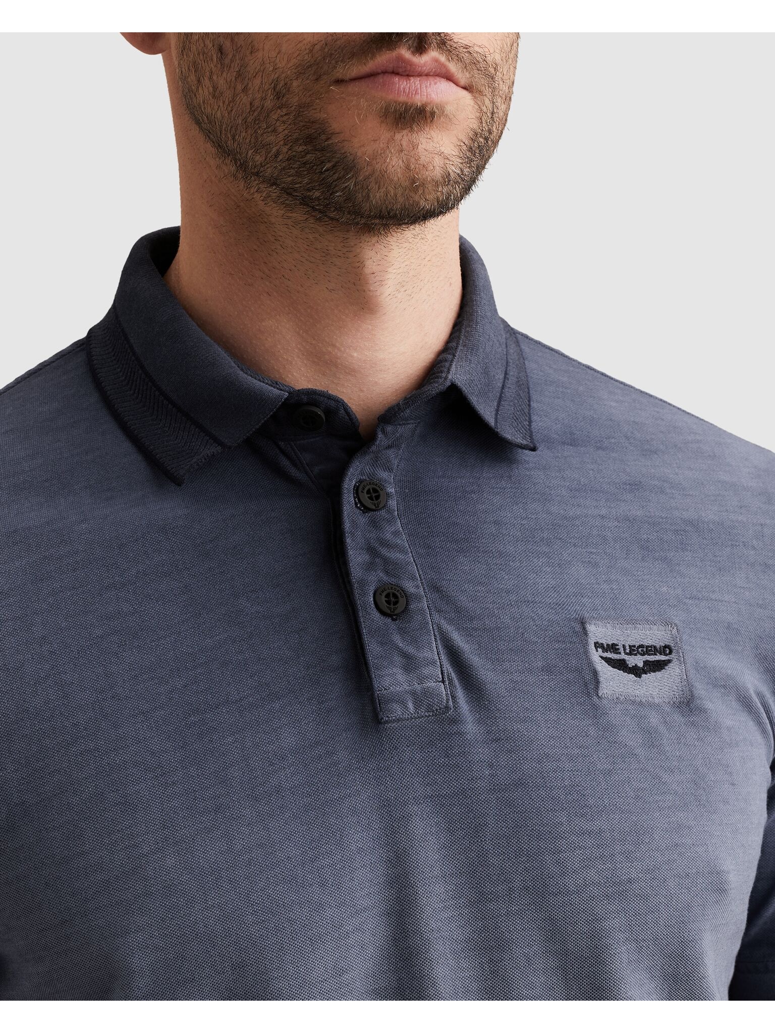 PME LEGEND Poloshirt mit Logo Stickerei