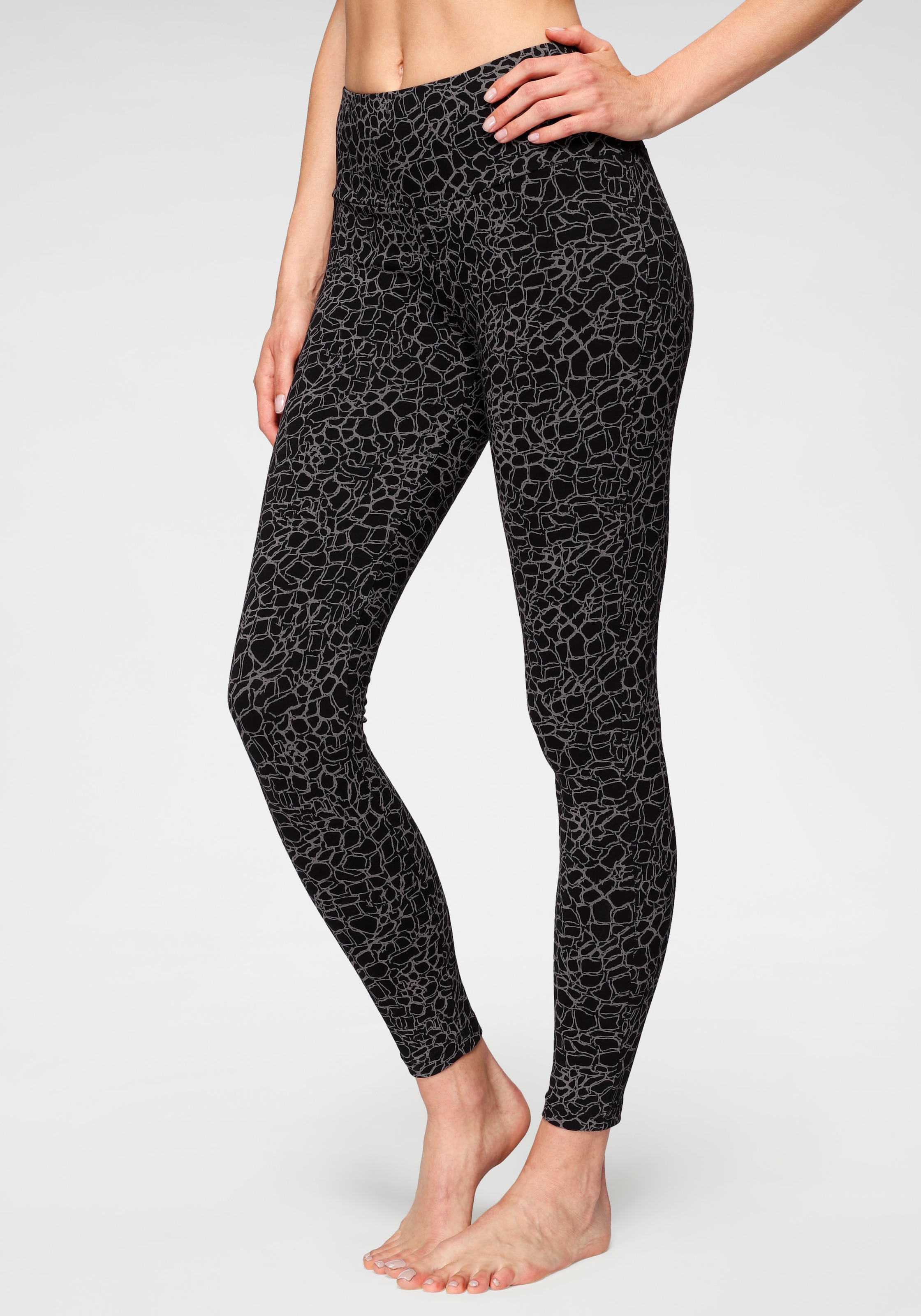 H.I.S Leggings, (2er-Pack), in bedruckt und uni