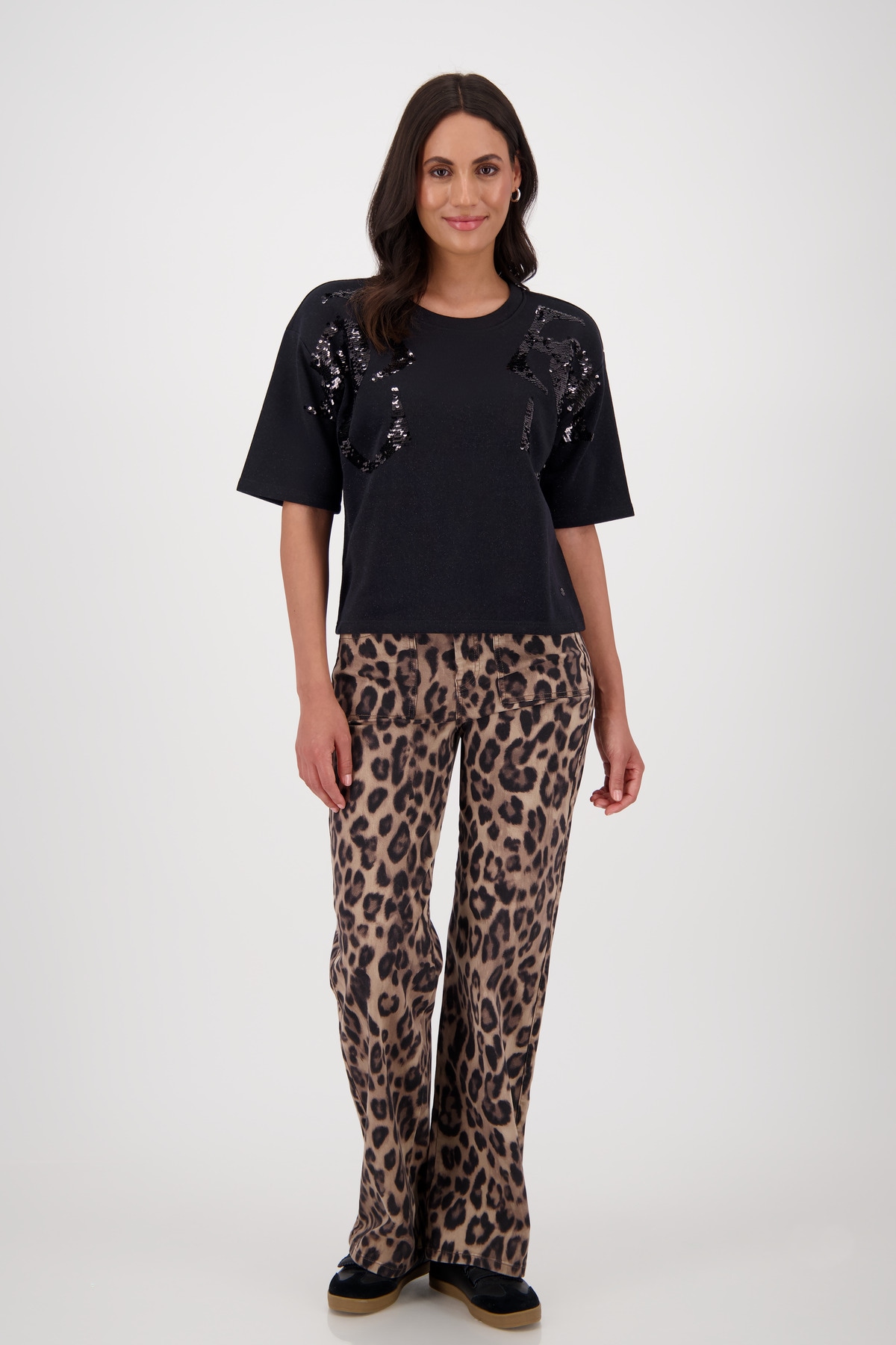 Monari Sweatshirt, mit Pailletten
