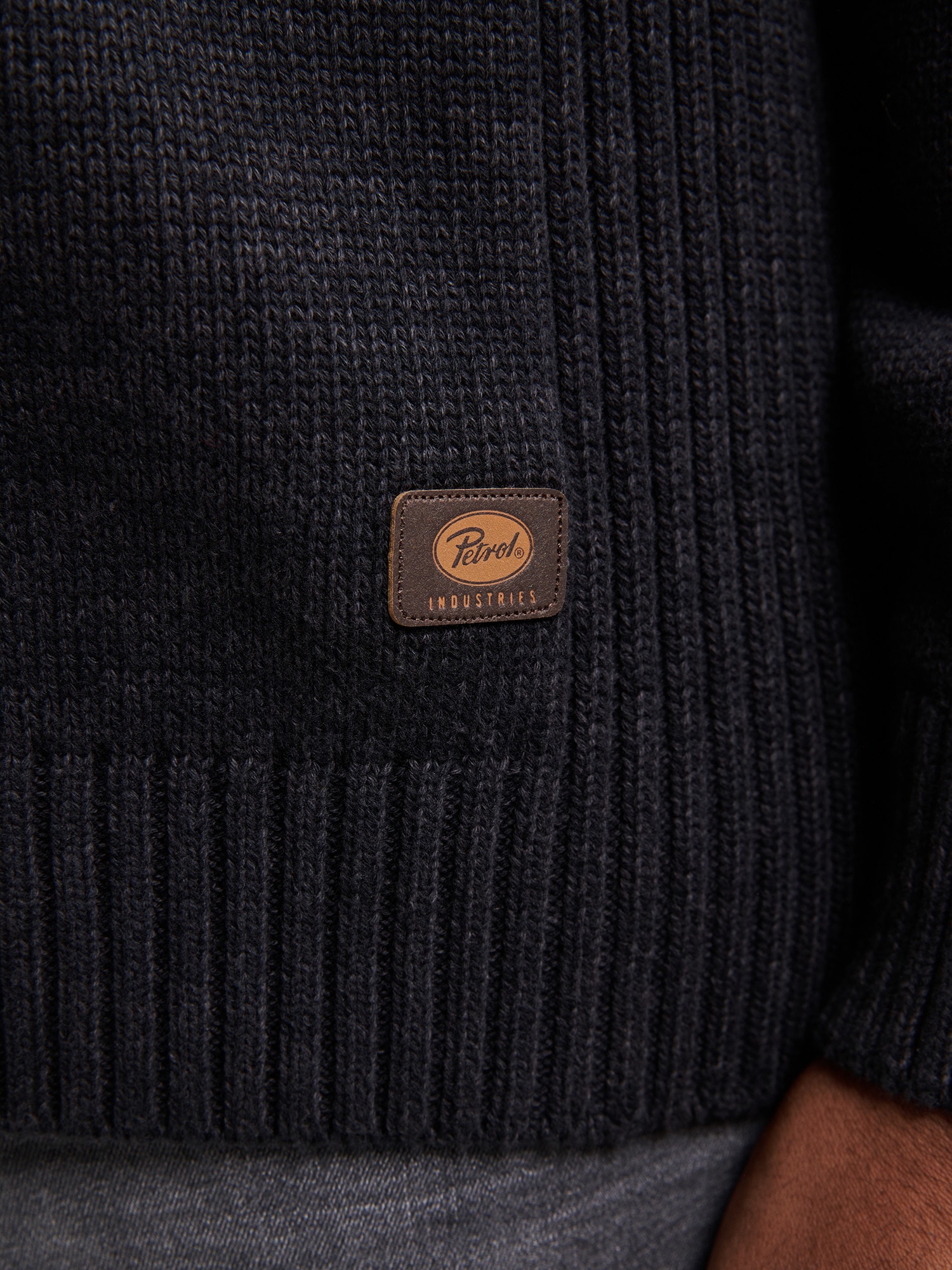 Petrol Industries Strickpullover mit Rippbündchen