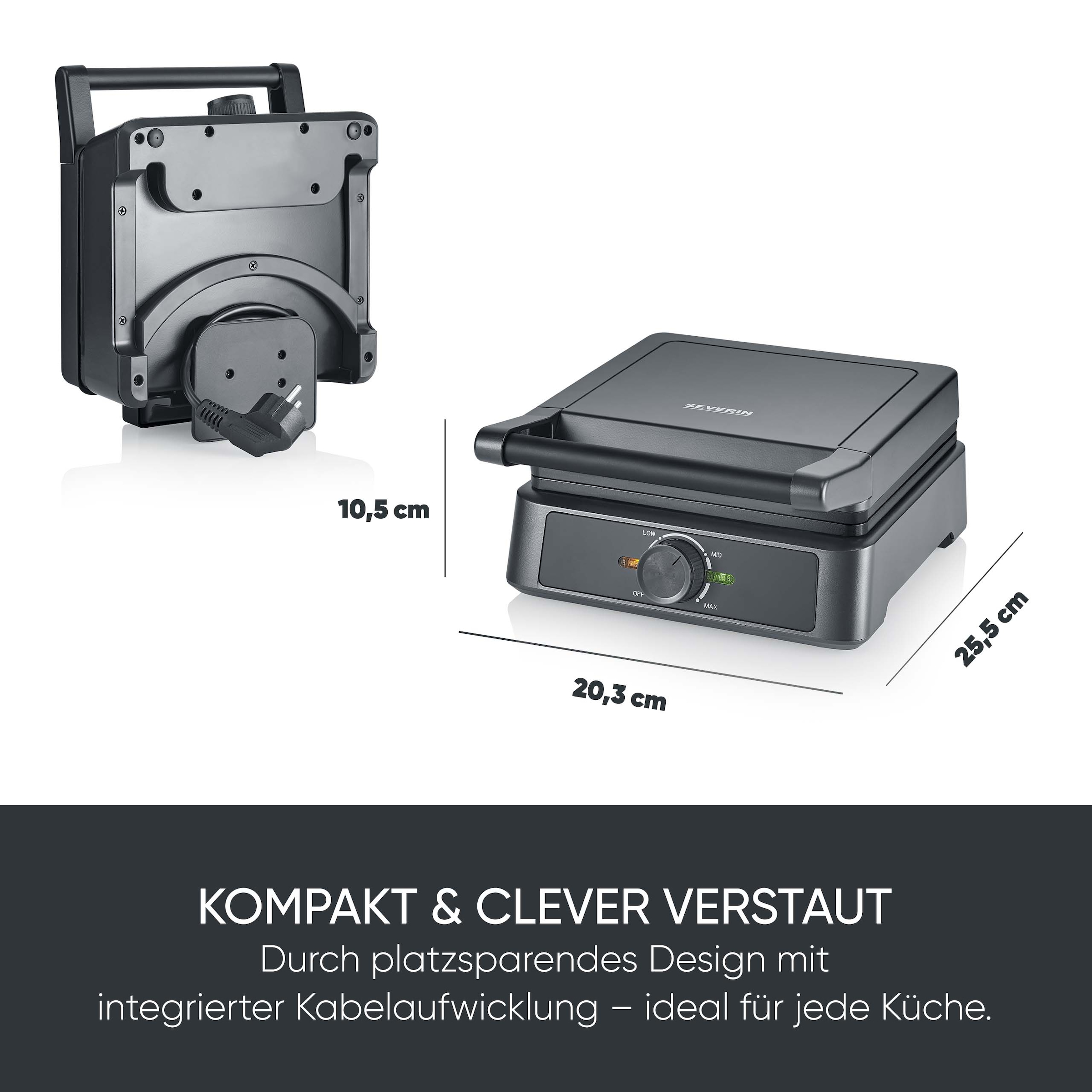 Severin Waffeleisen »WA 2125« 1600 W Belgisches Waffeleisen