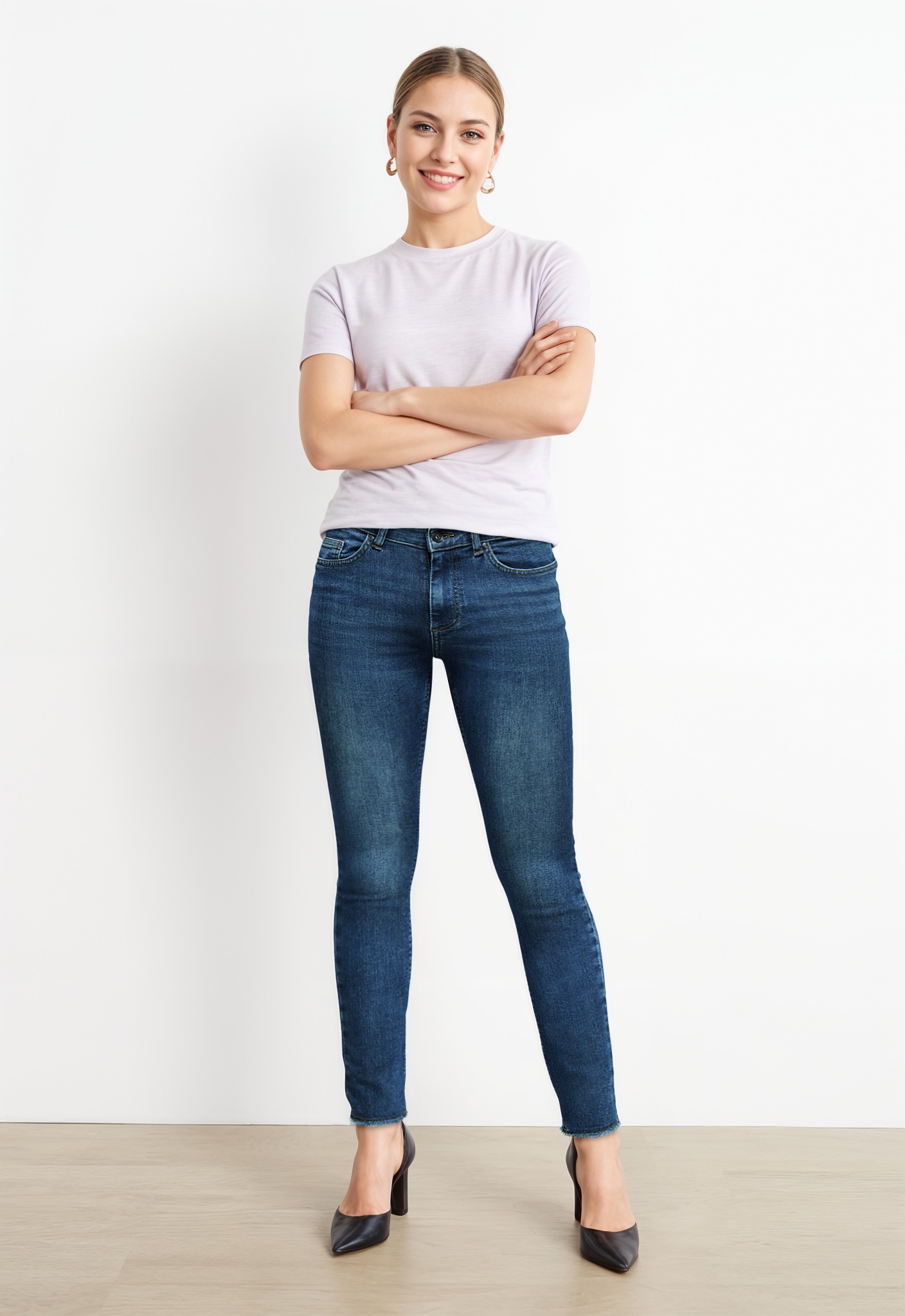 ONLY Skinny-fit-Jeans »ONLBLUSH MID SK ANK RW DNM TAI264«