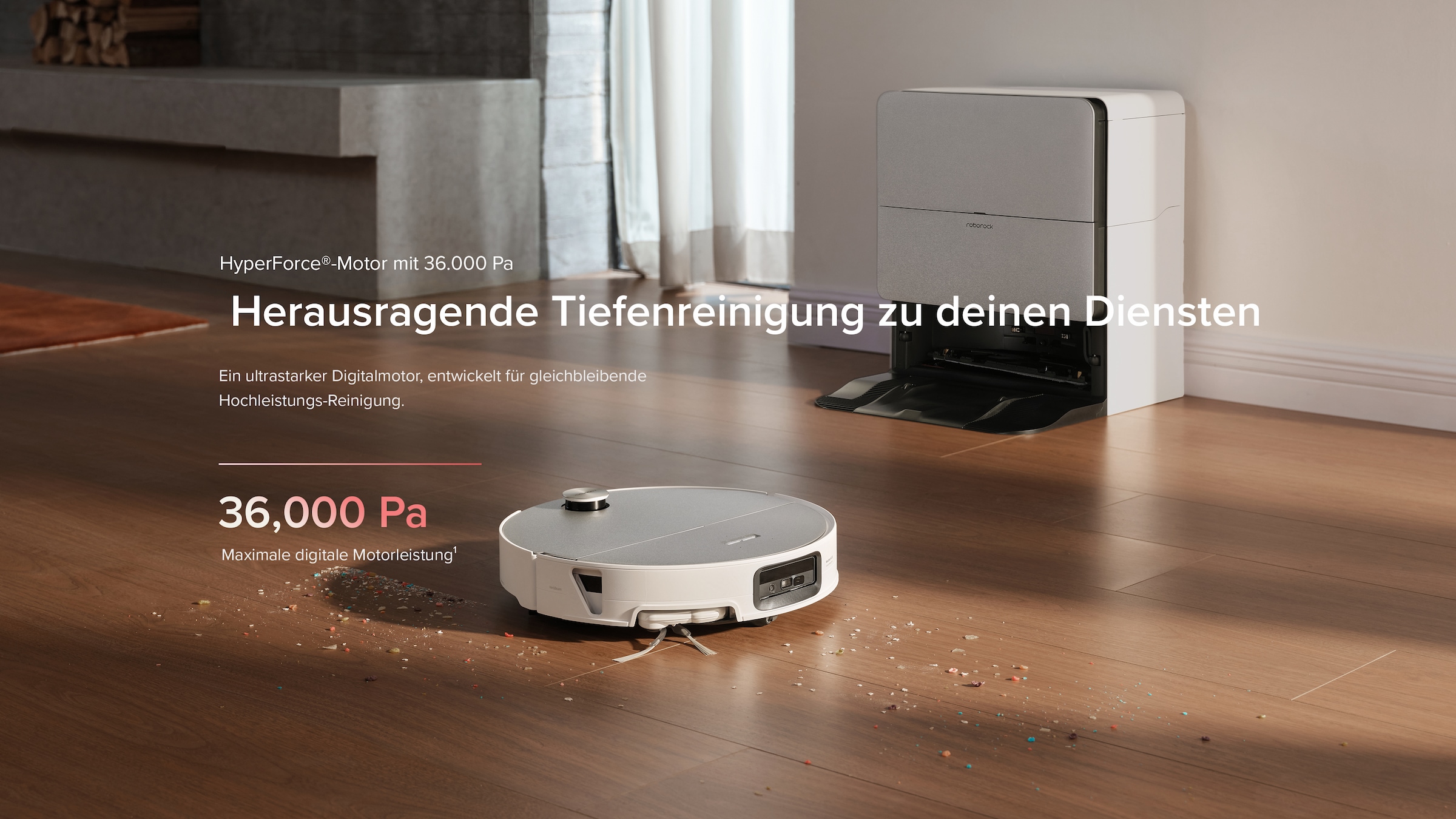 Roborock Saugroboter »Saros 20 Sonic Complete, White«