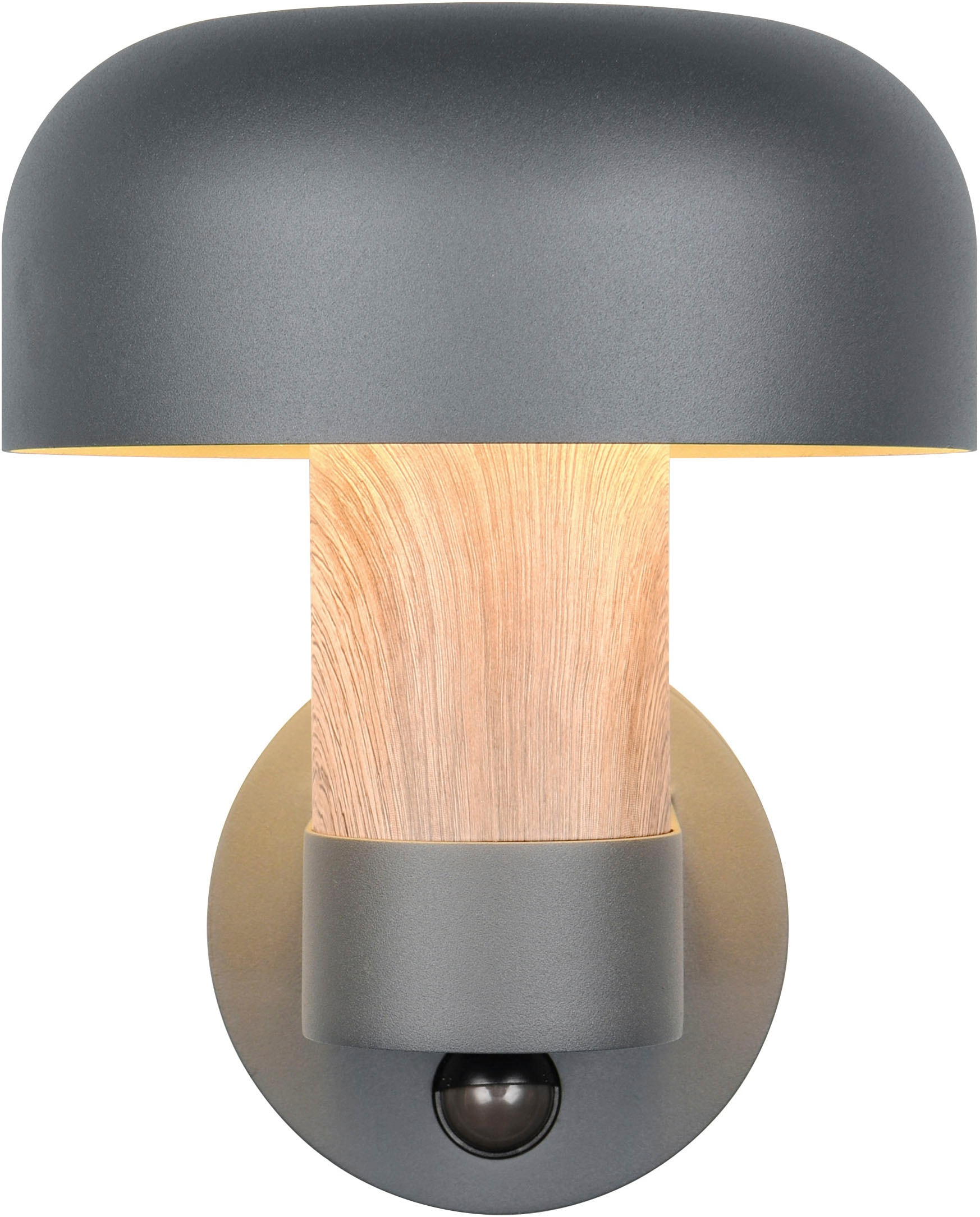 TRIO Leuchten Außen-Wandleuchte »FRASER, Fassadenbeleuchtung Laterne Pilzform, exkl 1x E27 max 10W IP54« E27 1 Stk. warmweiß - kaltweiß Hauswand Leuchte aus Druckguss Aluminium mit Bewegungsmelder