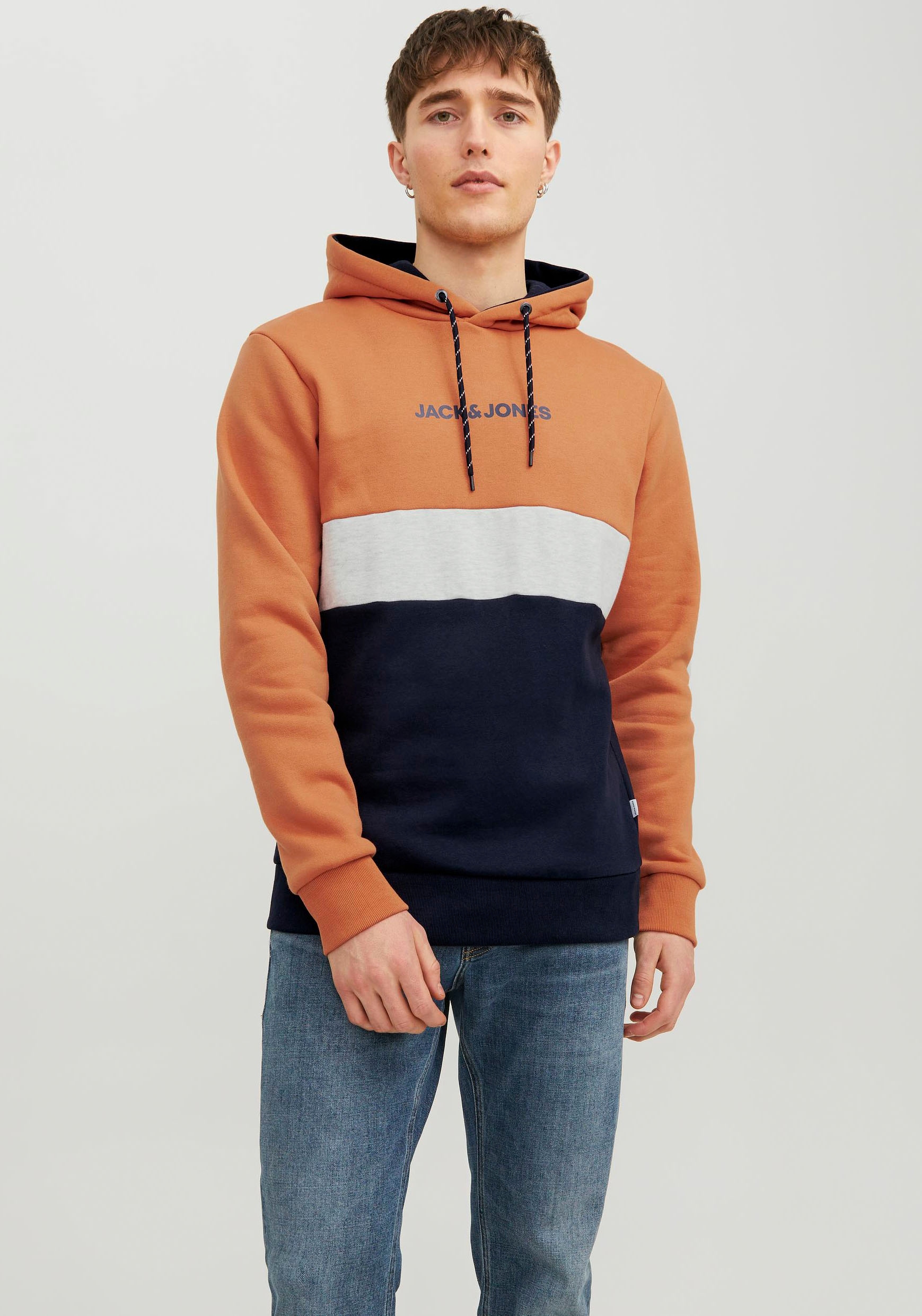 Kapuzensweatshirt »JJEREID BLOCKING SWEAT HOOD NOOS«