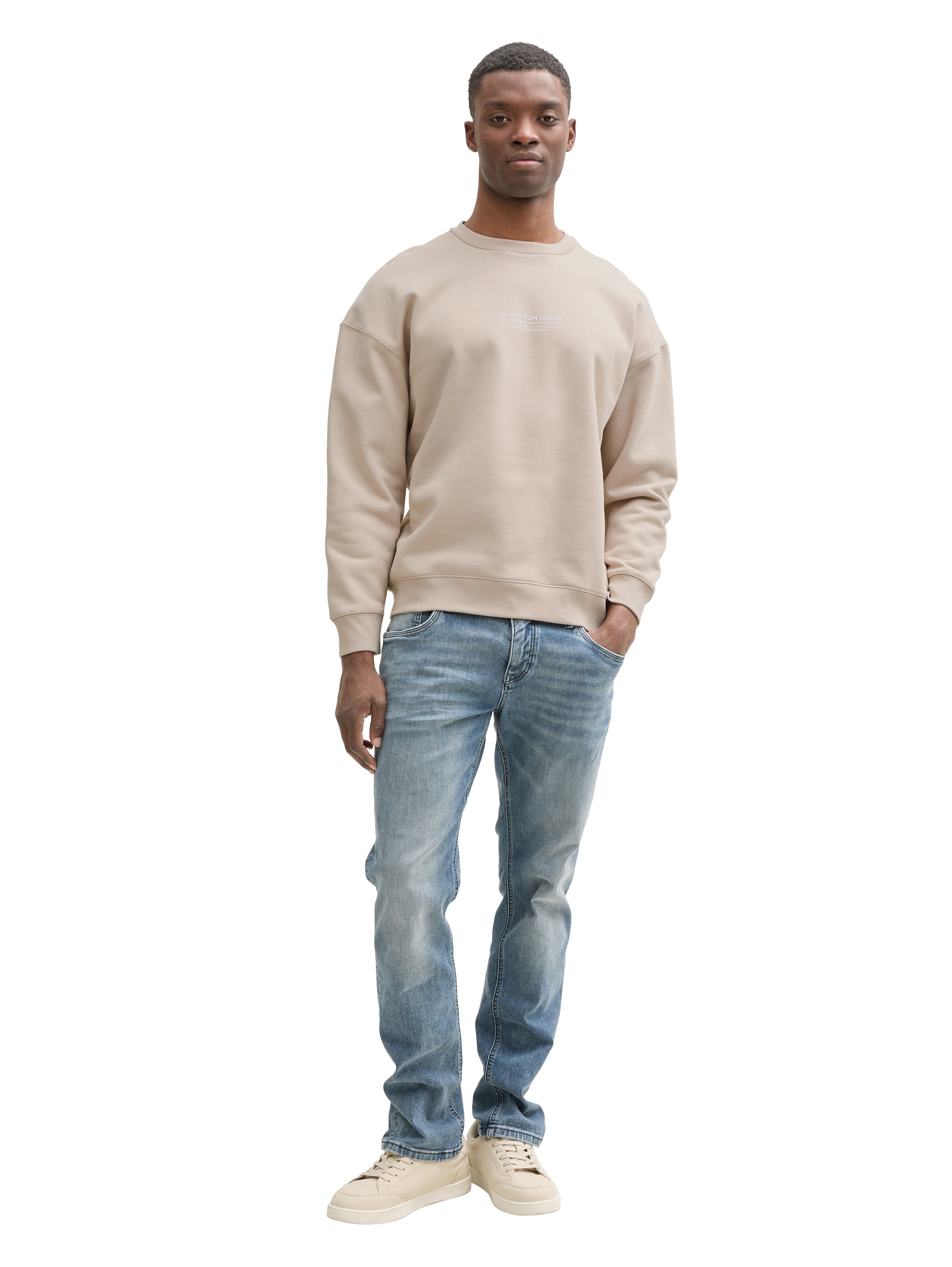 TOM TAILOR Denim Sweatshirt, mit Logo Print