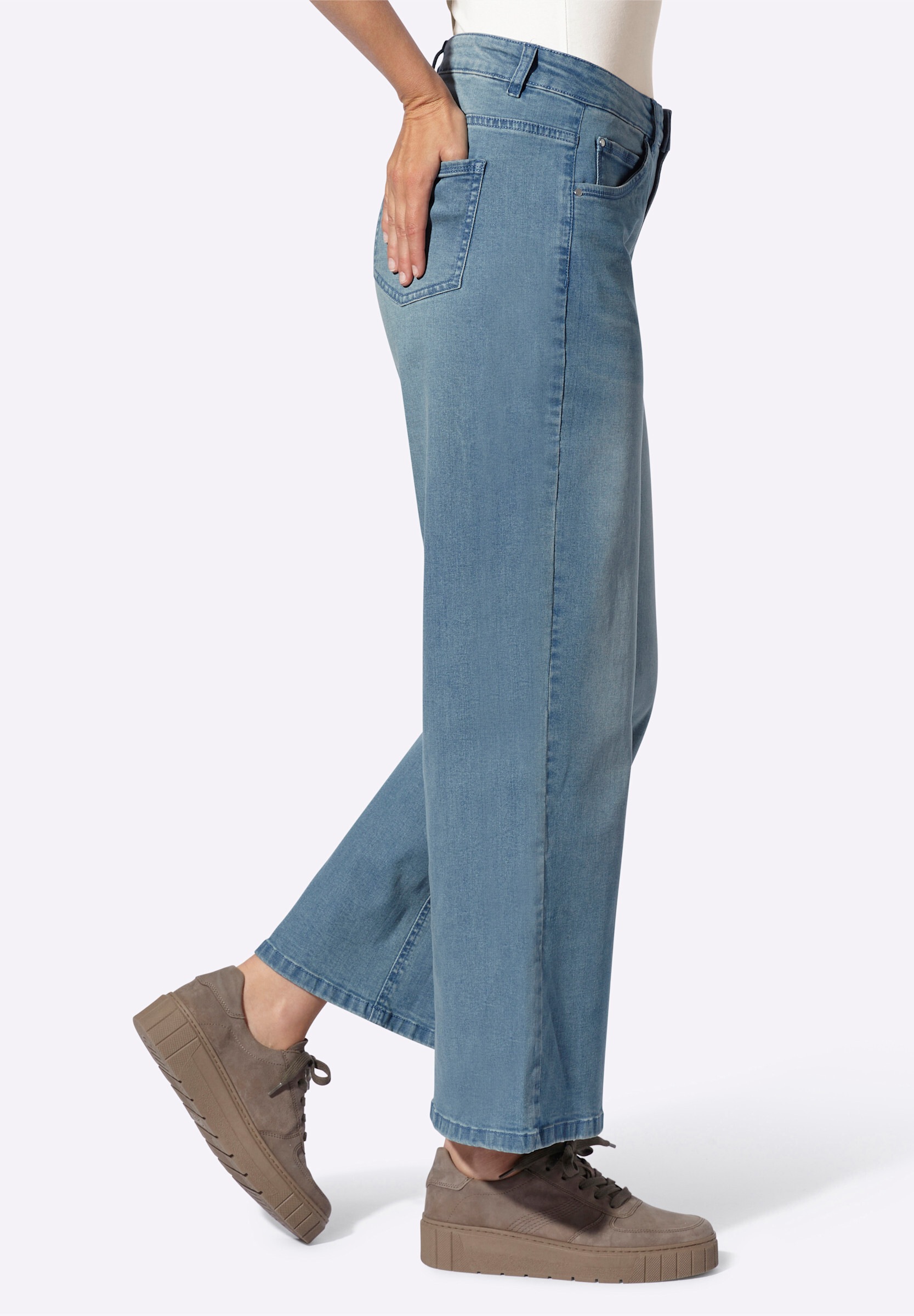 heine 5-Pocket-Jeans »Jeans 5-Pocket-Jeans mit weitem Bein«
