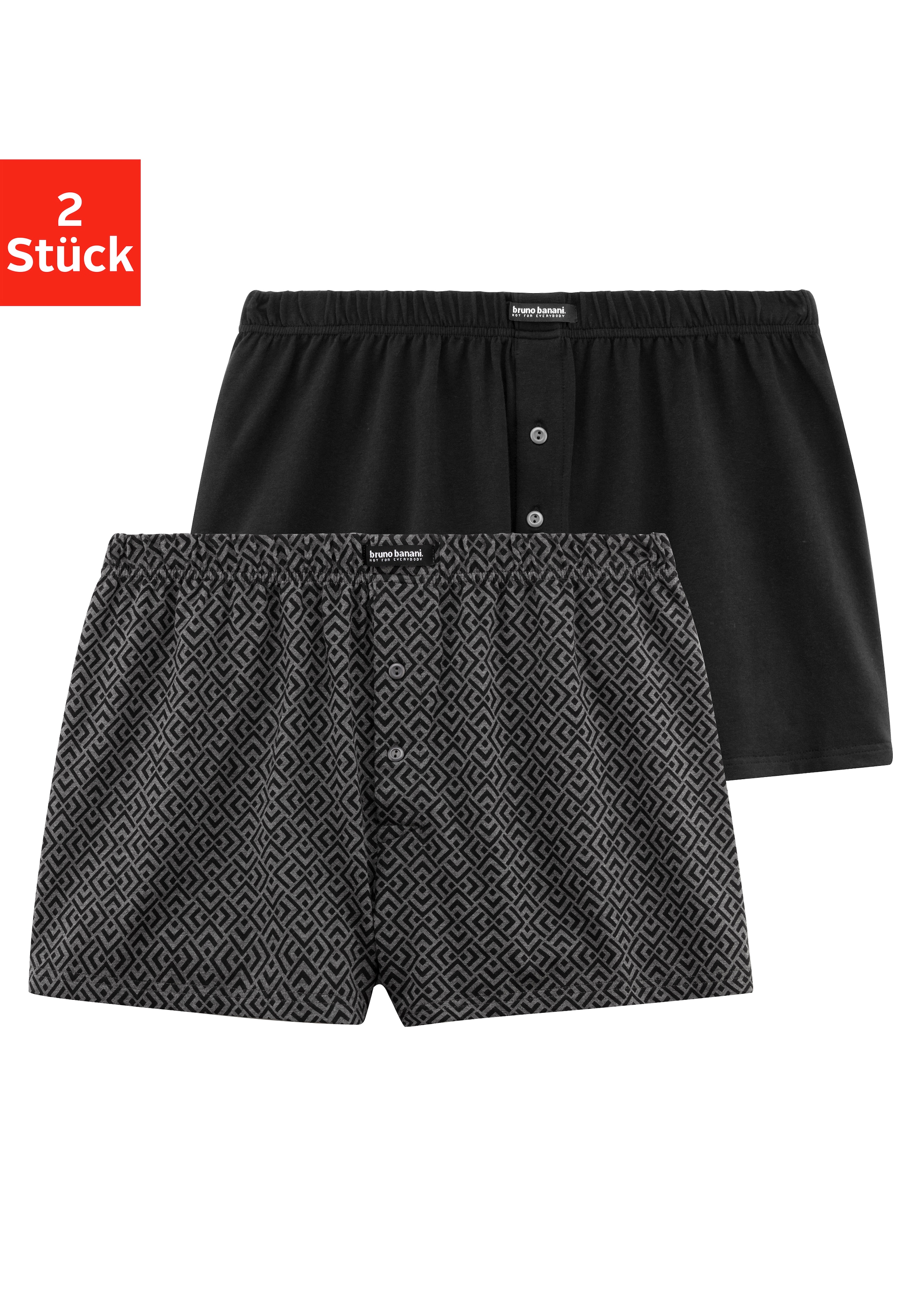 Bruno Banani Weiter Boxer Packung, 2 Stk. in weiter Passform