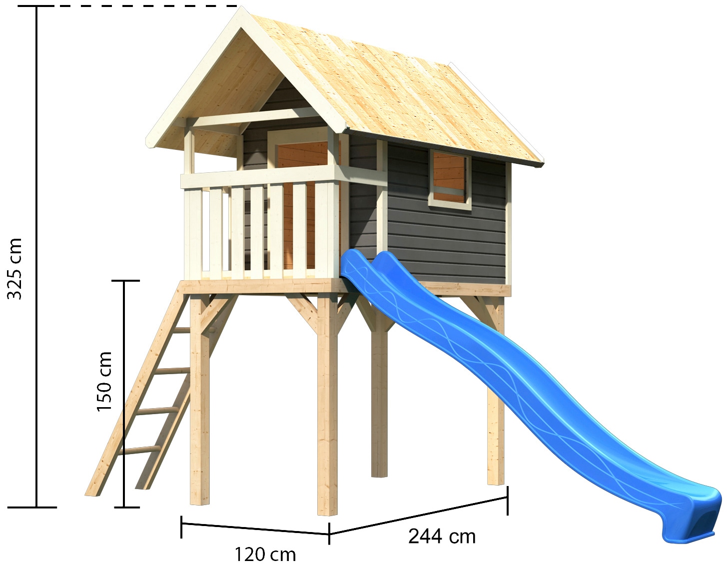 KONIFERA Spielturm »Matti«, BxTxH: 120x244x325 cm