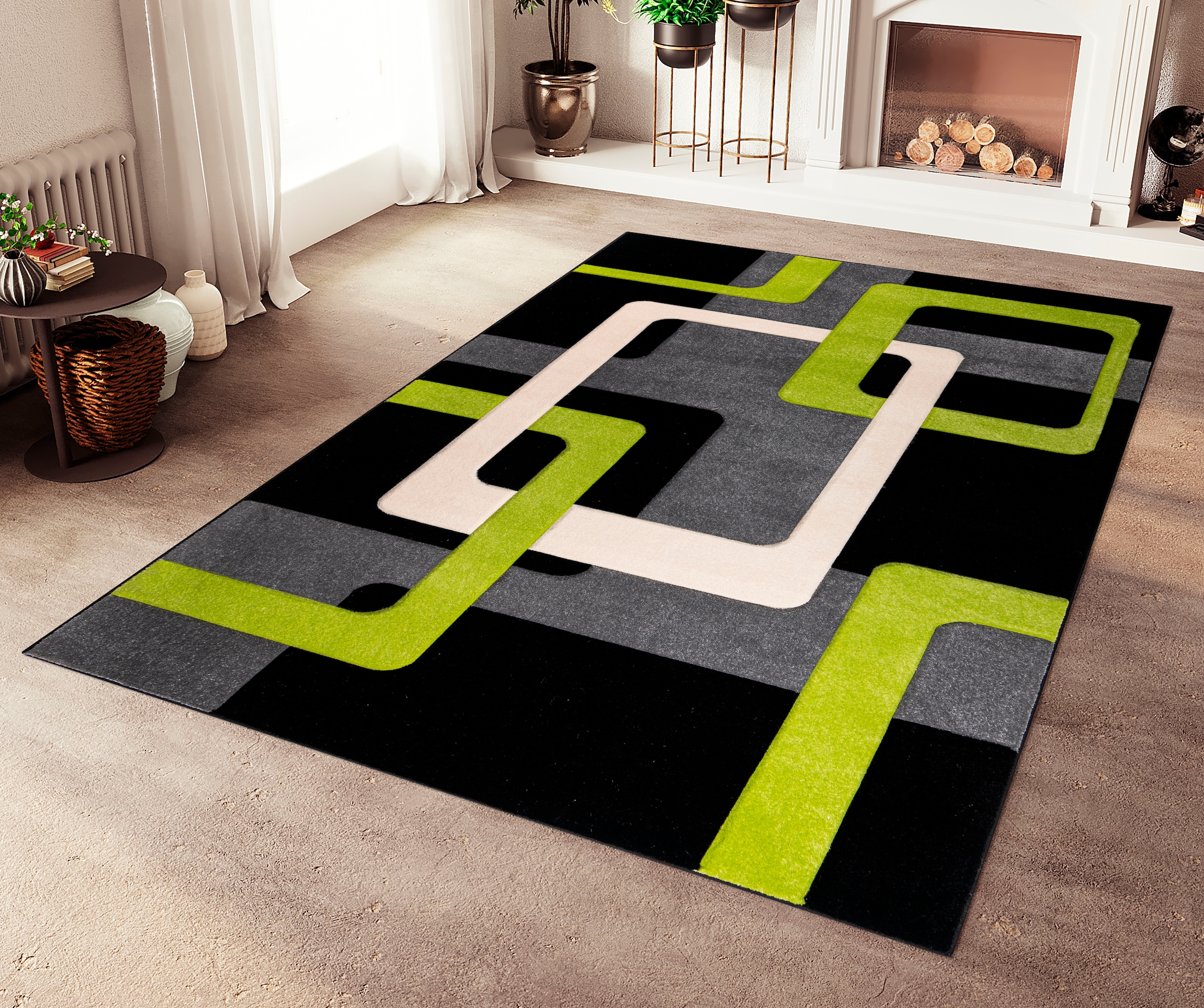 my home Teppich »Maxim«, online Hoch-Tief-Effekt, Kurzflor, 3D-Design rechteckig, kaufen