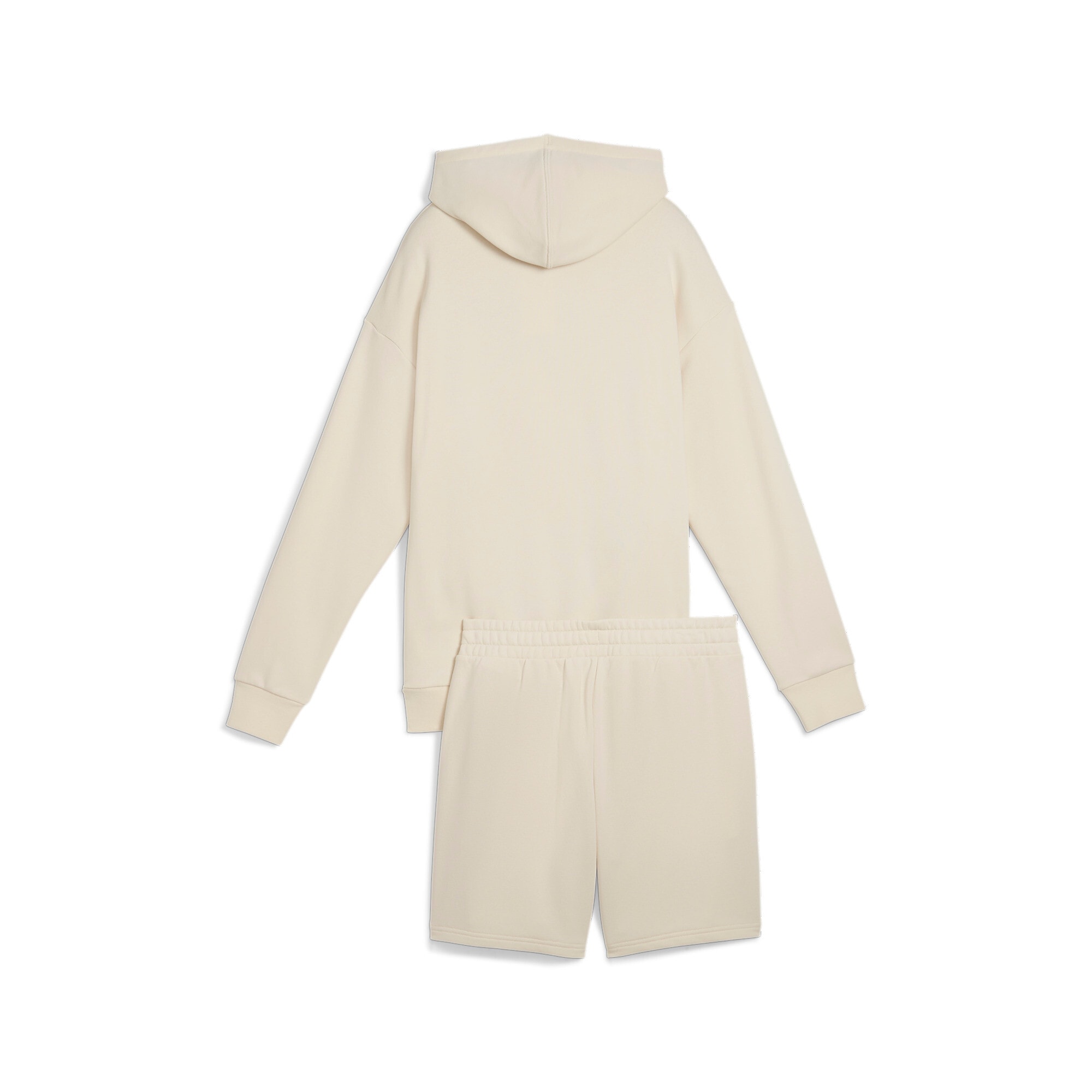 PUMA Trainingsanzug »SHORT HOODED RELAXED SWEAT SUIT 7" TR OP«, (2 tlg.)