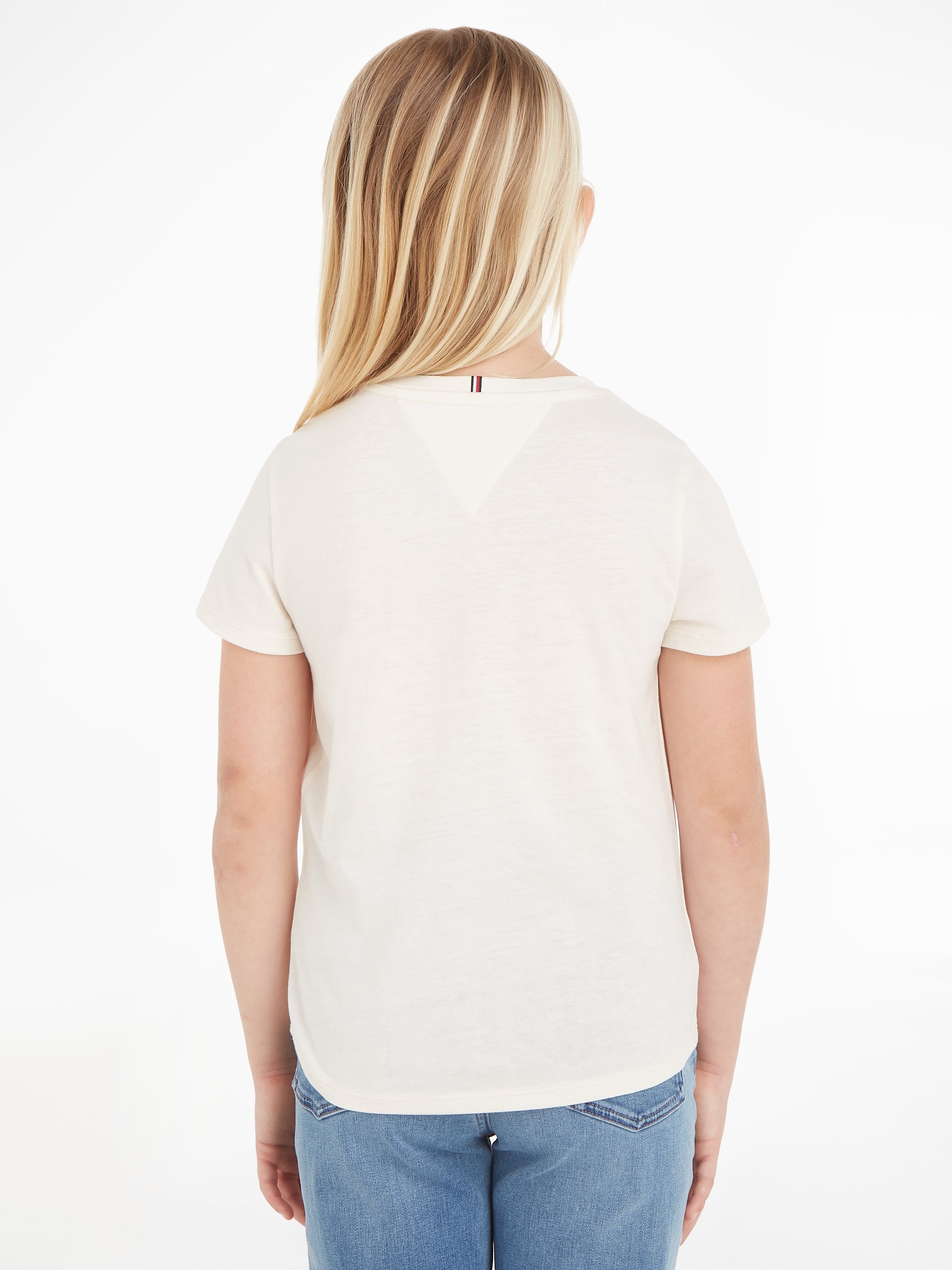 Tommy Hilfiger T-Shirt »HILFIGER SCRIPT TEE S/S«, mit Hilfiger Logo-Print