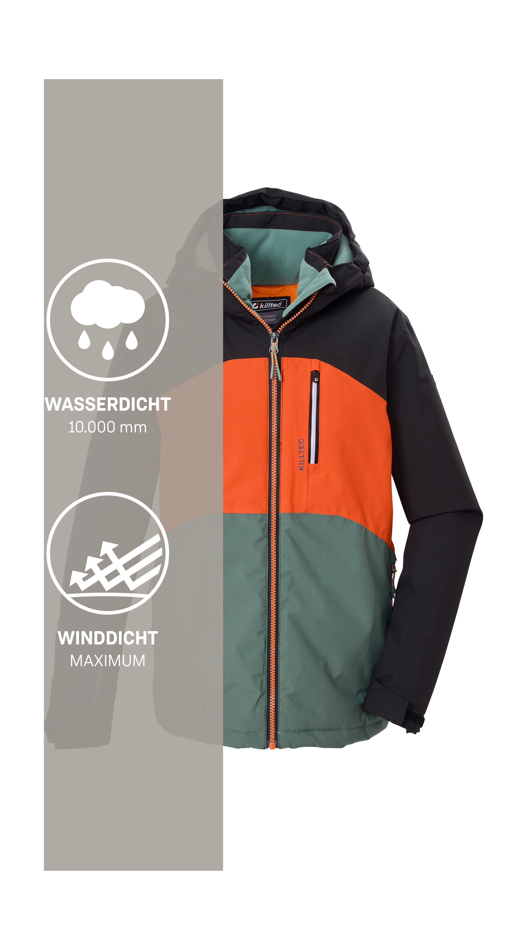 Killtec Funktionsjacke »KOW 172 BYS JCKT« Wind- und wasserdichte Kinderjacke, 10.000 mm Wassersäule