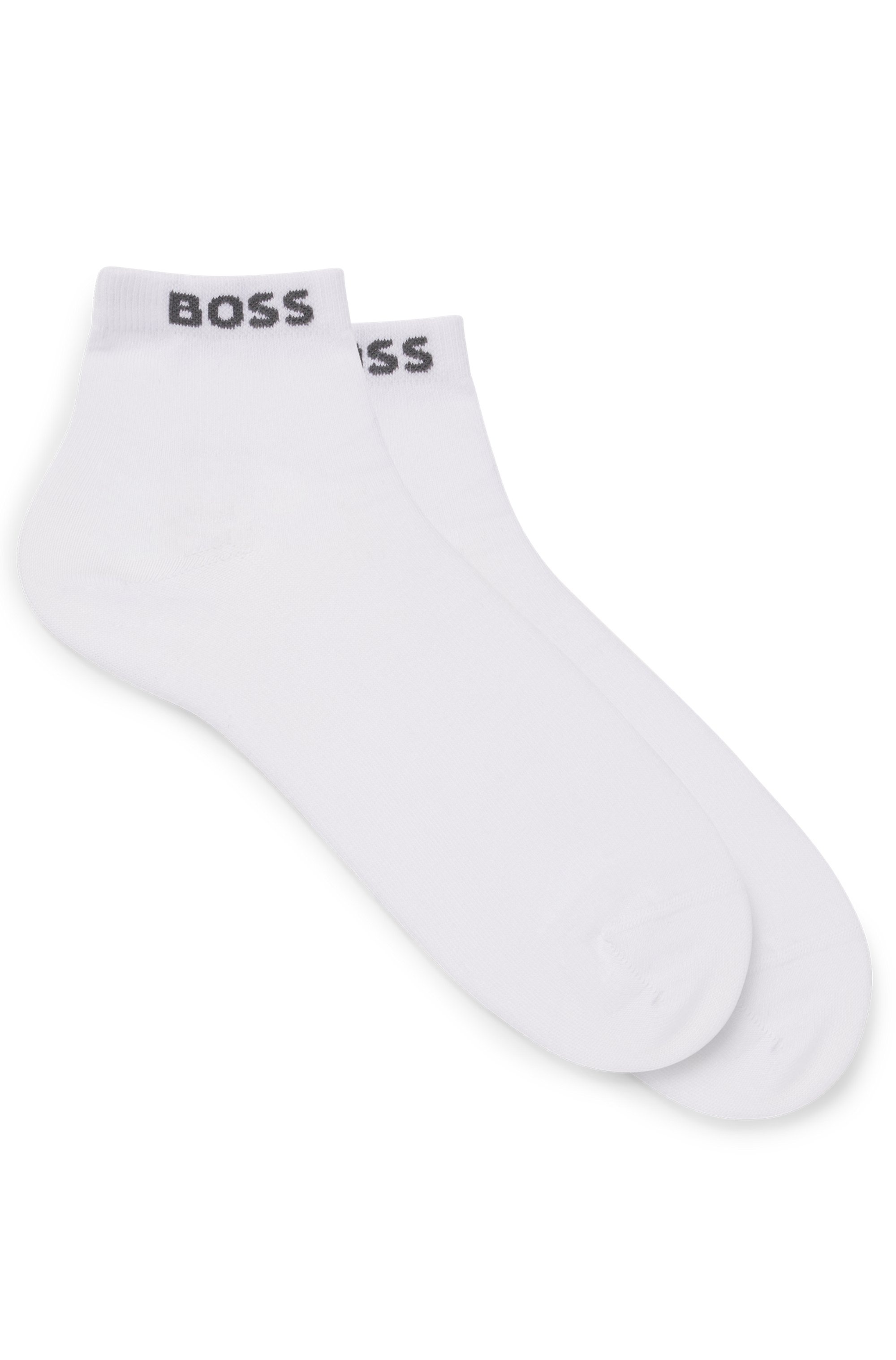 BOSS Sneakersocken, (Set, 2 Paar), mit eingenähtem Markenschriftzug