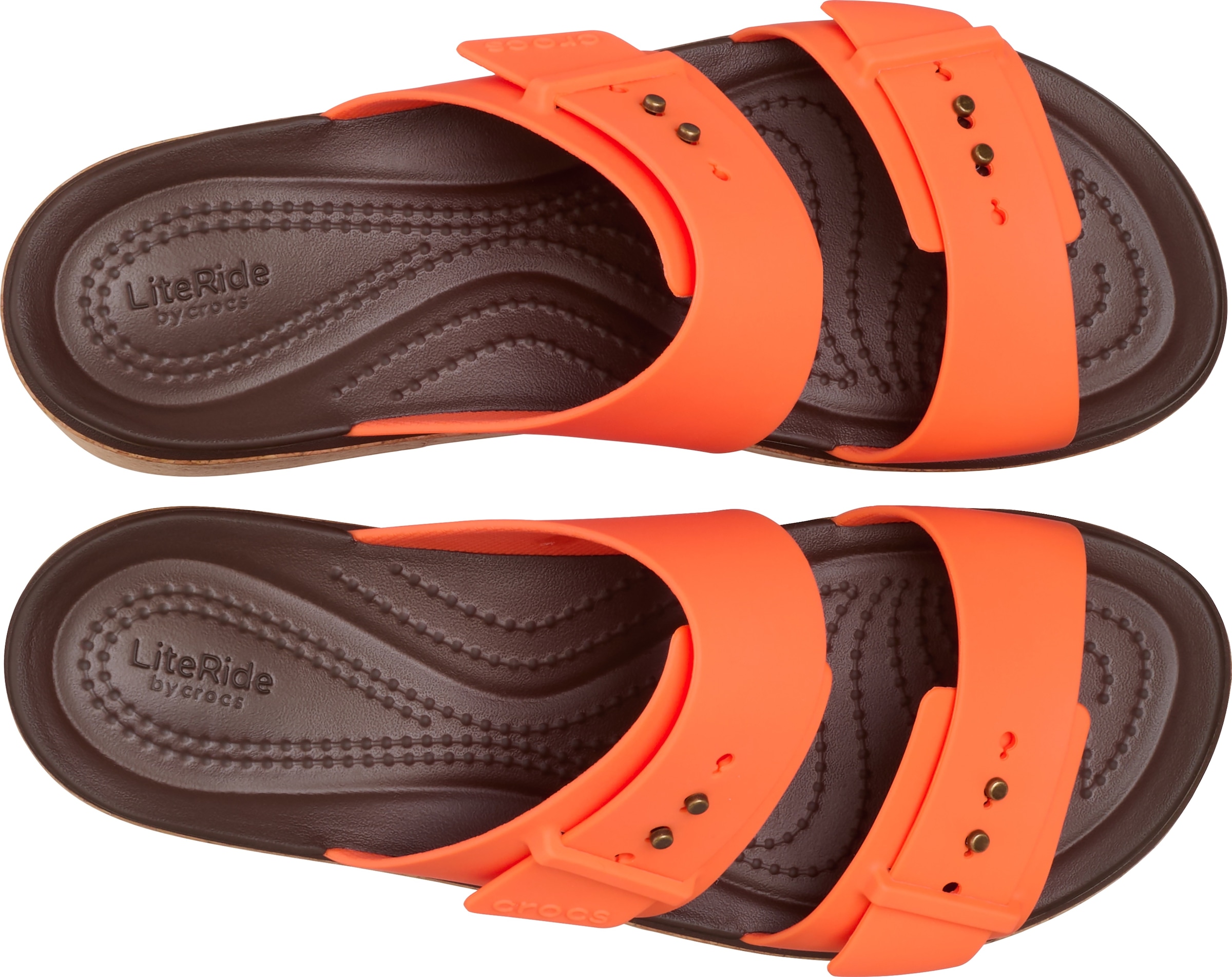 Crocs Keilpantolette »Brooklyn Cork Buckle«, Keilsandale, Plateausandale mit LiteRide™ Schaumfußbett