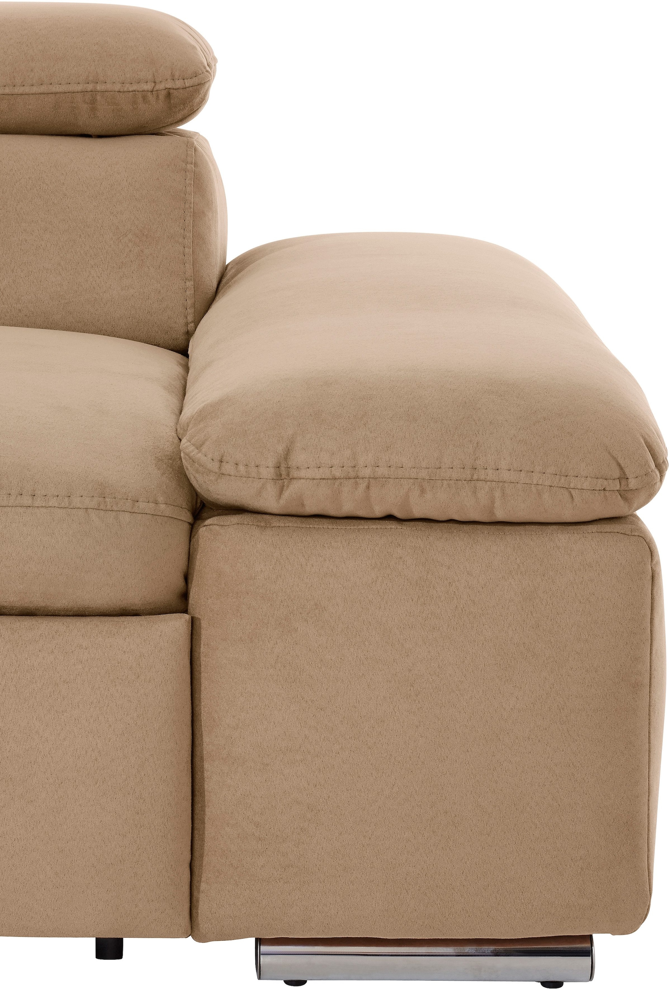 sit&more Ecksofa »Alcatraz L-Form«, wahlweise mit Bettfunktion