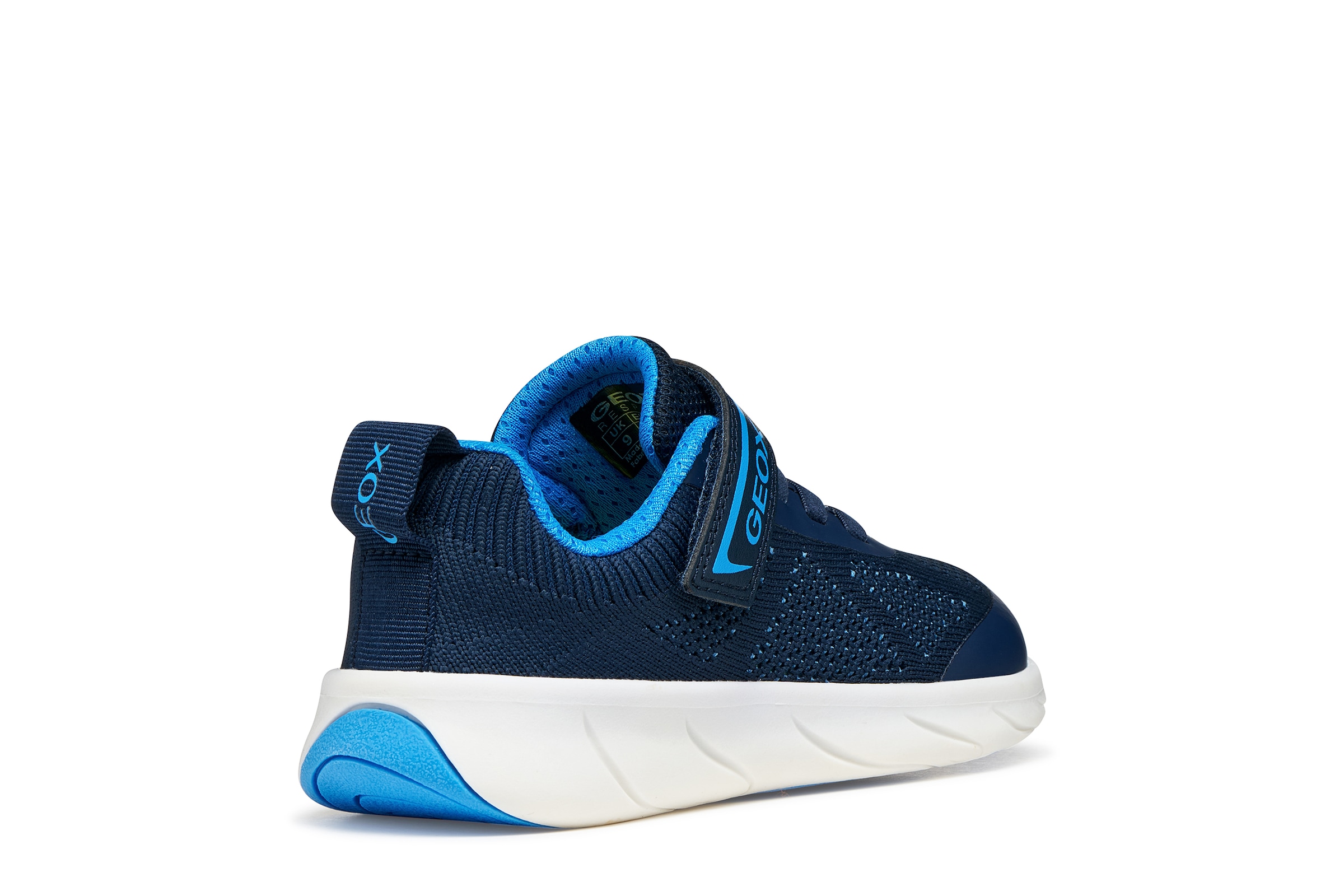 Geox Barfußschuh »J FOOT-RUN BOY«  Klettschuh mit Logo, Größenschablone zum Download