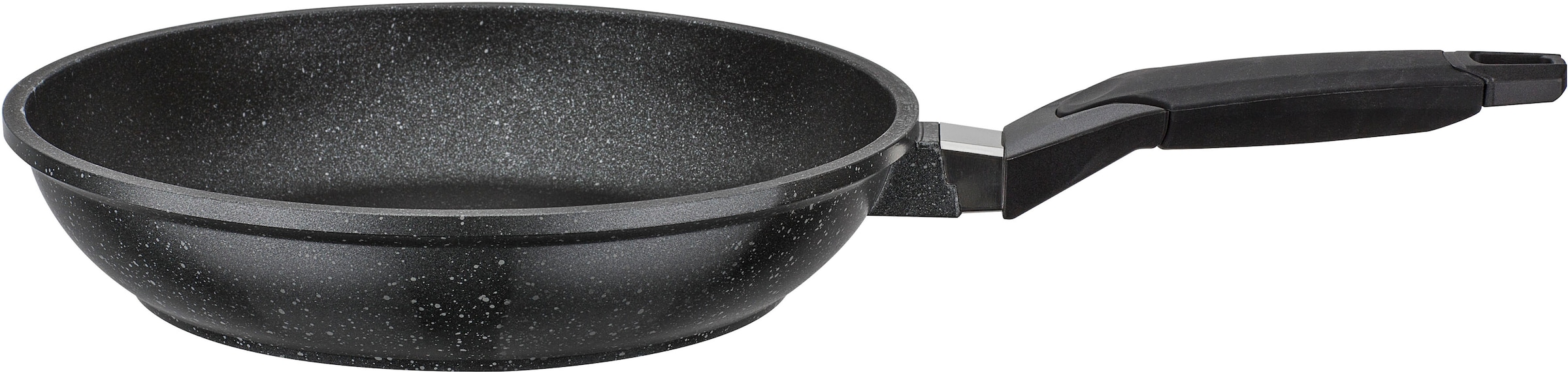 GSW Pfannen-Set »Titanium Granit«, Aluminiumguss, (Set, 3 tlg., je 1 Pfanne Ø 20/28cm, 1x SCALA Alleswender), kratzfeste TITAN Antihaft-Versiegelung, inkl. Wender, Induktion