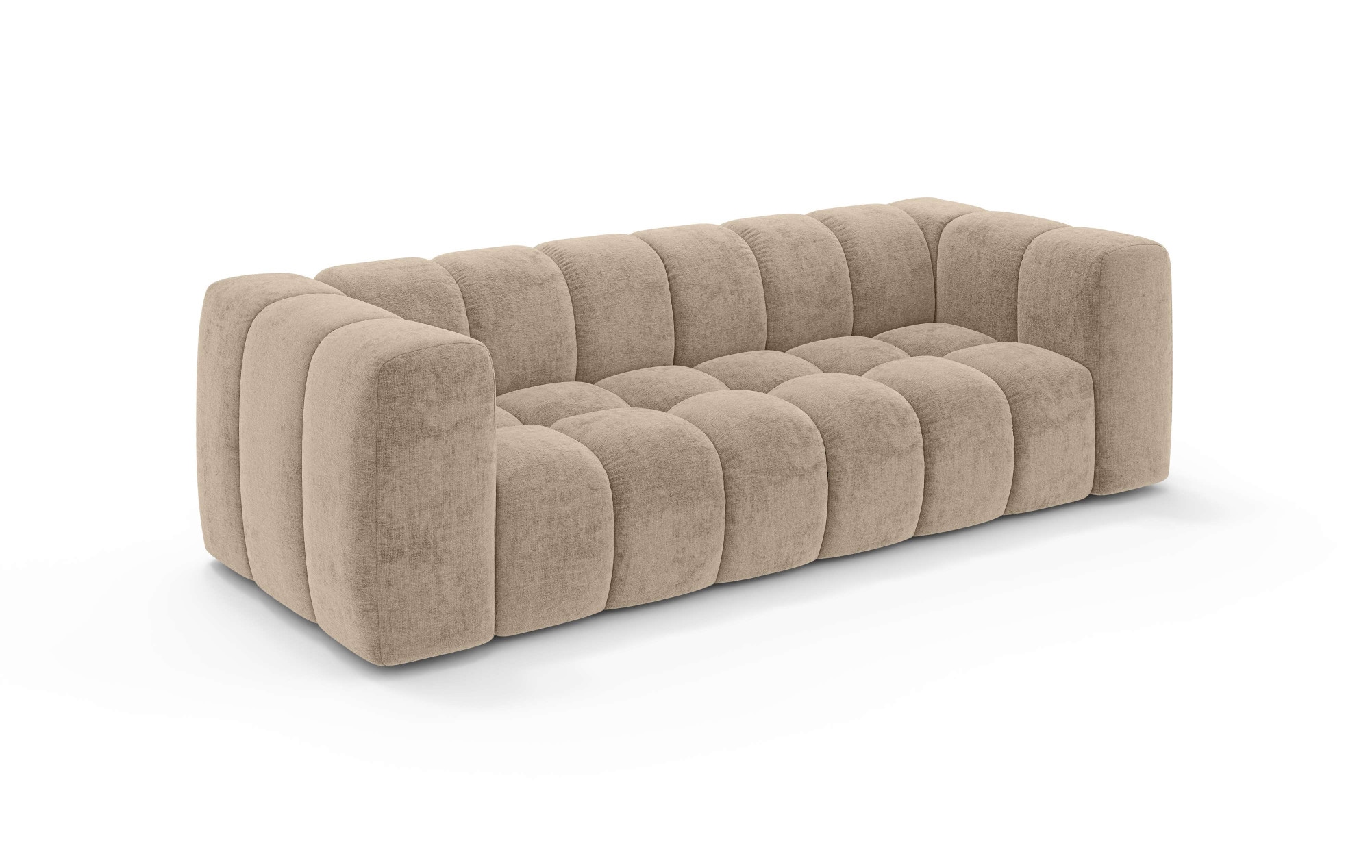 homsy by Ana Johnson Big-Sofa »»L« BOUBELLE Design-Sofa mit Steppung, Bubble-Optik, Breite 246 cm« 4-Sitzer mit Wellenunterfederung, L Sitztiefe 63 cm