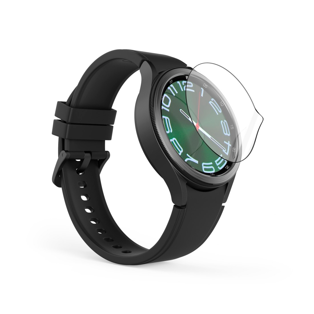 Hama Displayschutzglas »Schutzglas für Samsung Galaxy Watch 6 Classic, 47 mm Durchmesser«, für Samsung Galaxy Watch 6 Classic, 47mm, (1 St.), Smartwatch, Uhr, unzerbrechlich, robust, langlebig