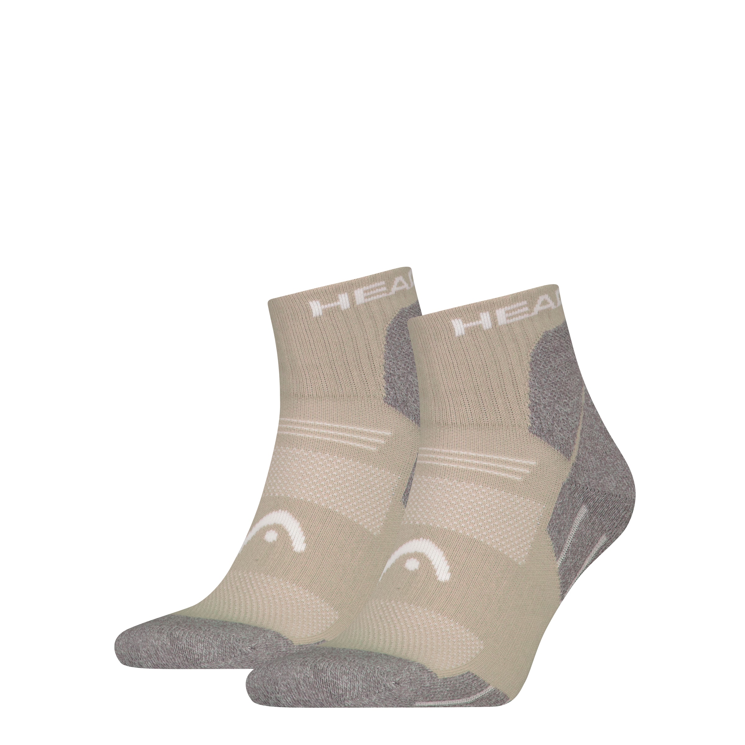 Head Kurzsocken »HEAD HIKING ALL CLIMATES QUARTER 2P«, (2er Pack), mit Logostickerei