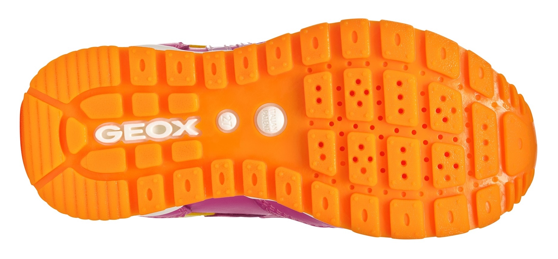 Geox Sneaker »J PAVEL GIRL«, Freizeitschuh, Klettschuh in bunter Farbkombination