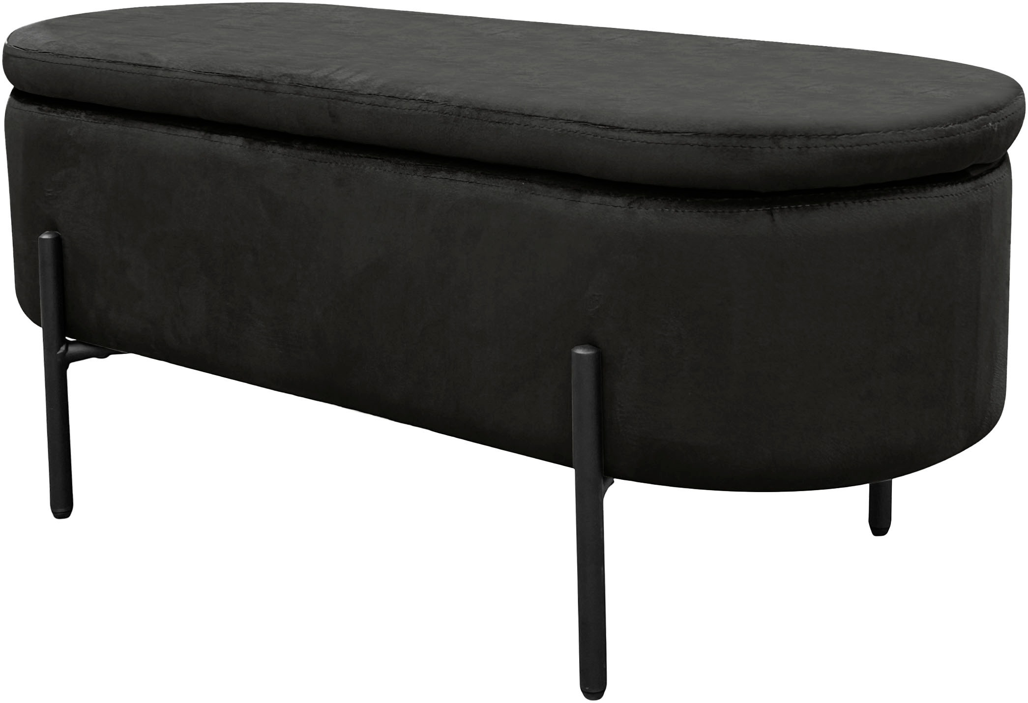 byLIVING Sitzbank »NOVA« Samt, mit Stauraum/Truhe, Innenmaß Truhe 26,5 x 83cm, Höhe: 19 cm