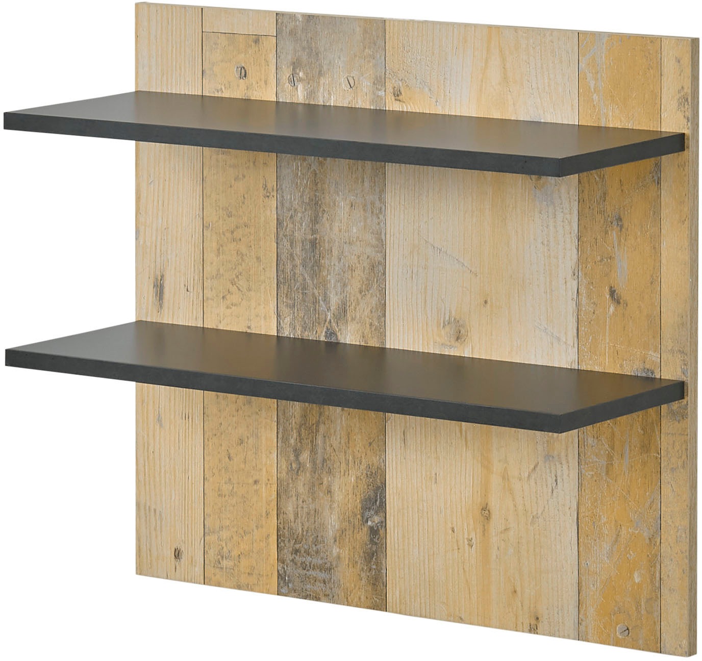 Home affaire Bettanlage »SHERWOOD« 3 Stk. tlg. Liegefläche Bett 140x200cm, Wandpaneel mit jeweils 2 Ablageflächen