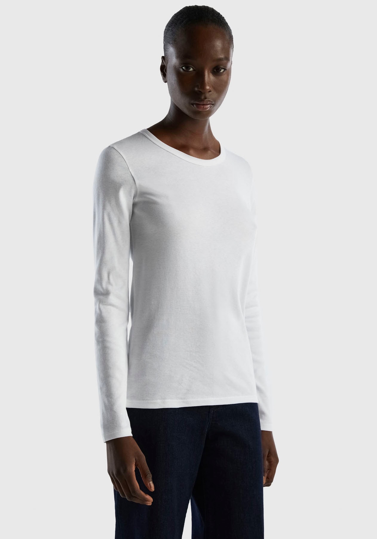 United Colors of Benetton Langarmshirt, im Basic-Look