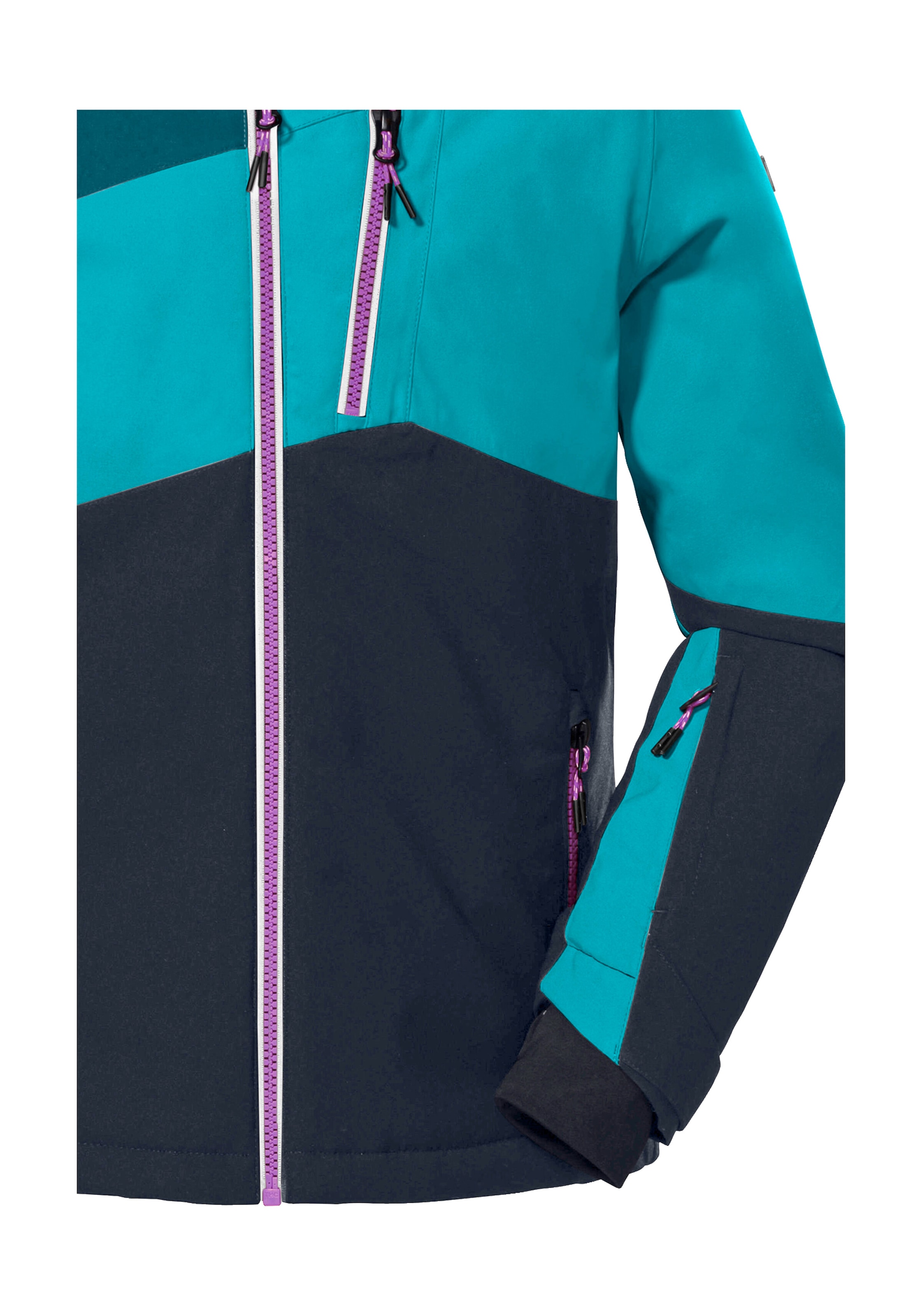 Killtec Skijacke »KSW 166 GRLS SKI JCKT« Atmungsaktive, wasser- und winddichte Skijacke mit abnehmbarer Kapuze