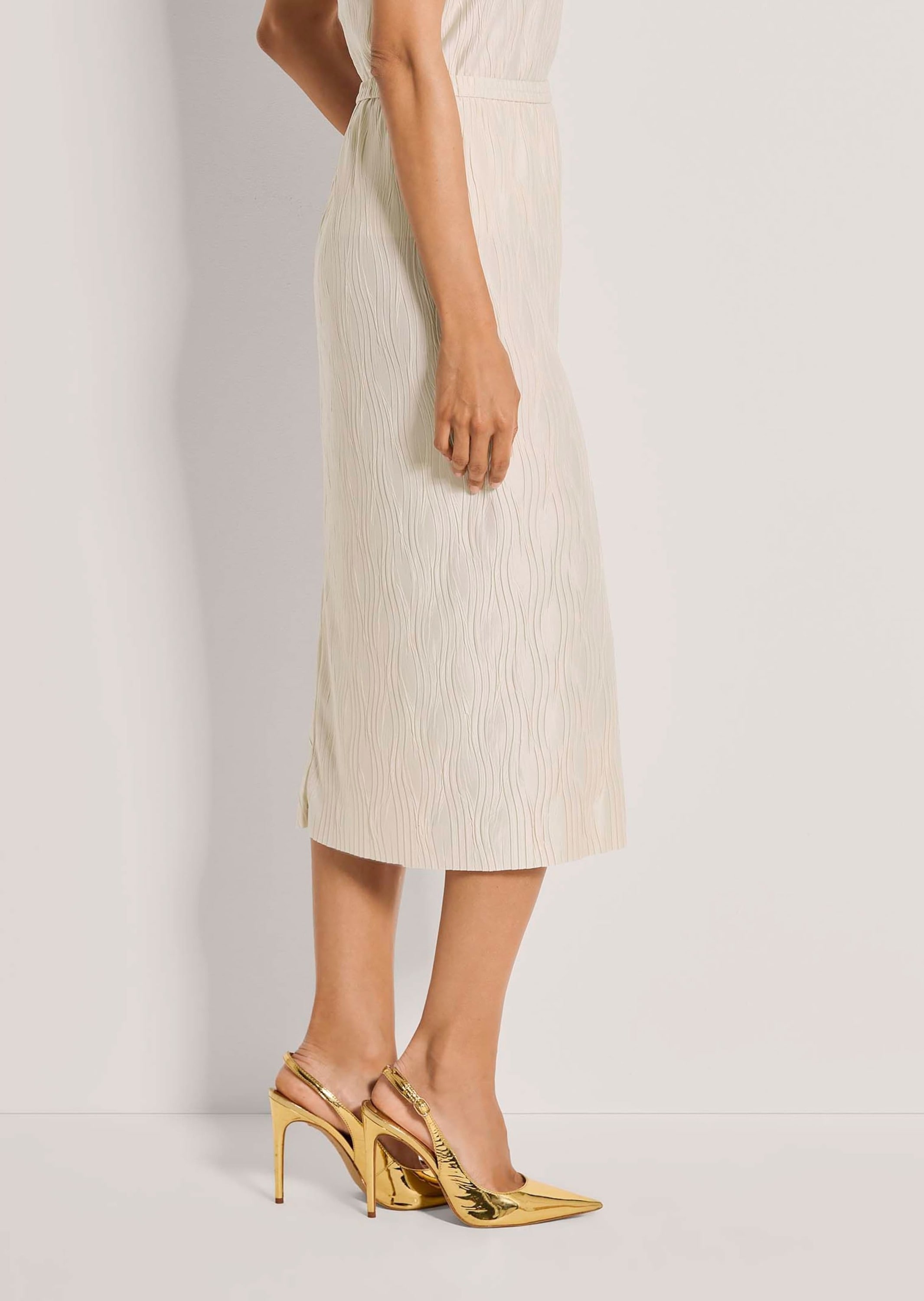 MADELEINE Midirock »Midirock Schlupfrock mit Wellenstruktur«